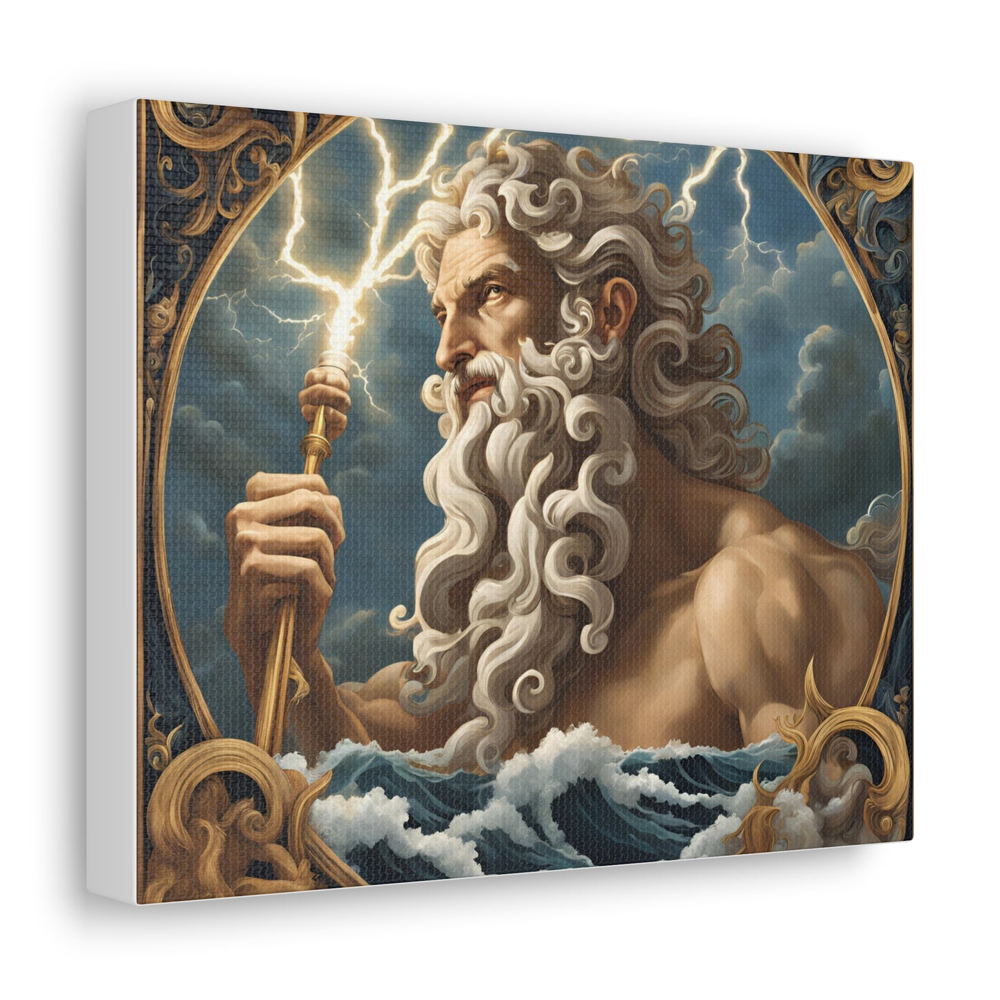 Mythical Zeus Canvas Gallery Wrap - Wall Art for Home Decor