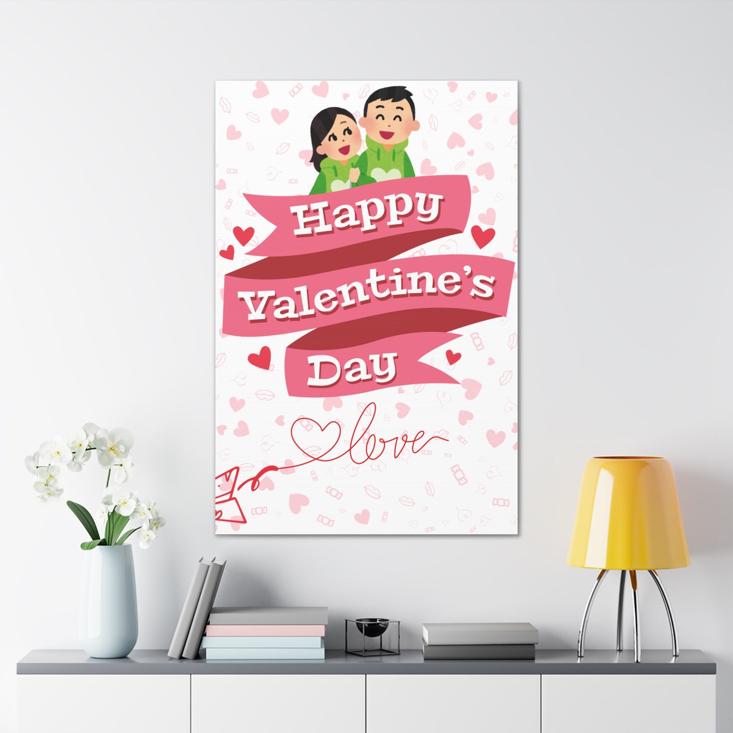 Valentine's Day Canvas Wrap