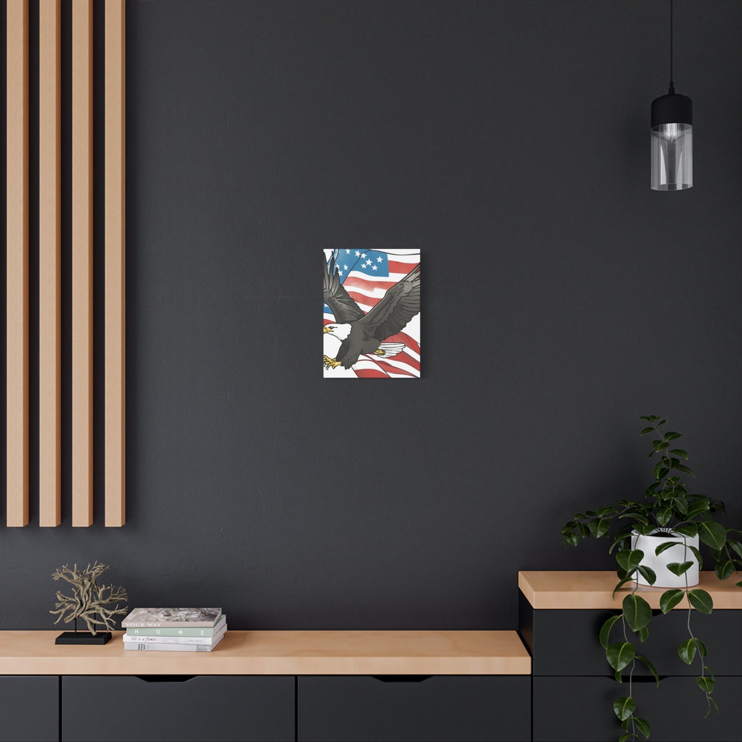 Patriotic Eagle Canvas Wall Art