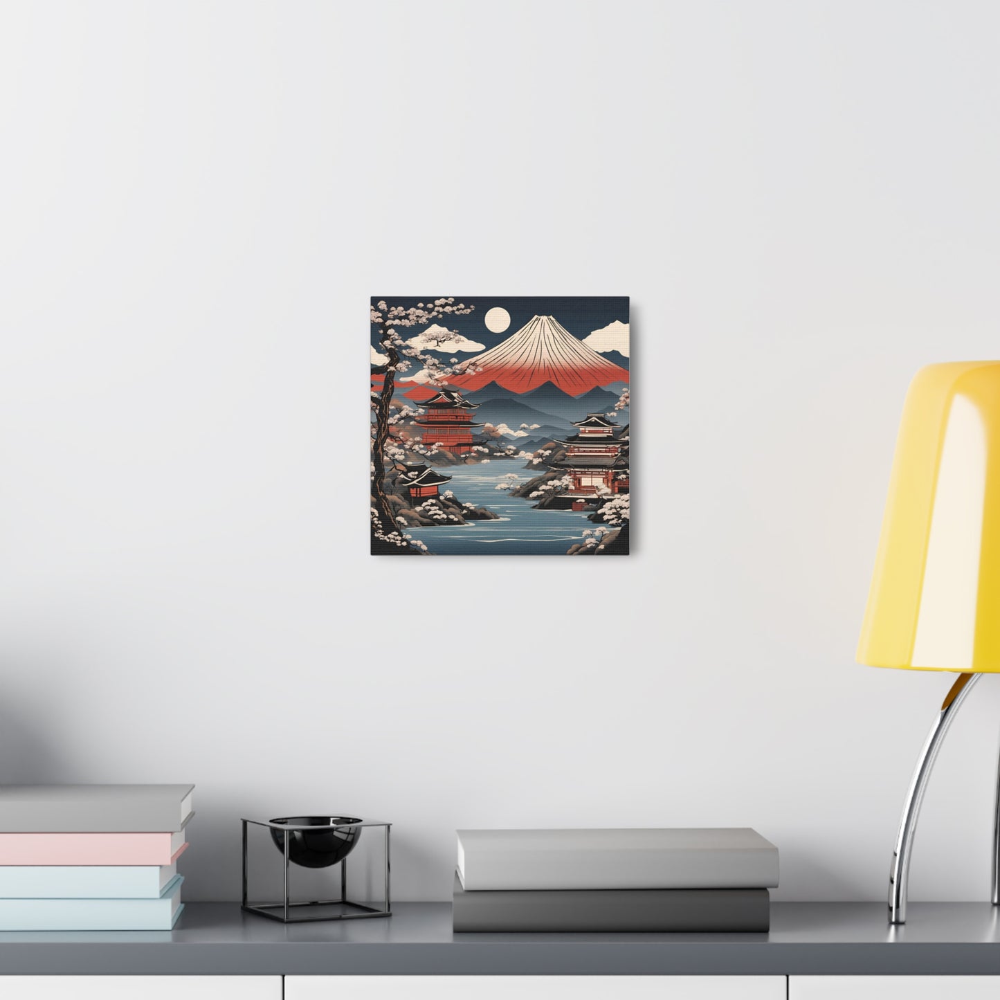 Japanese Mountain Canvas Gallery Wraps - Scenic Home Wall Art for Nature Lovers | Japanese Ukiyo-e