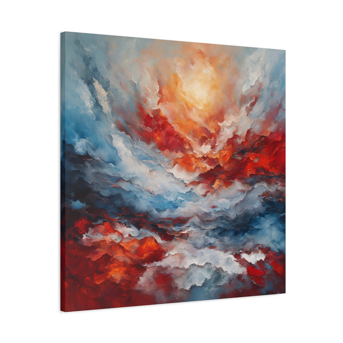 Vibrant Abstract Canvas Art - Wave of Color