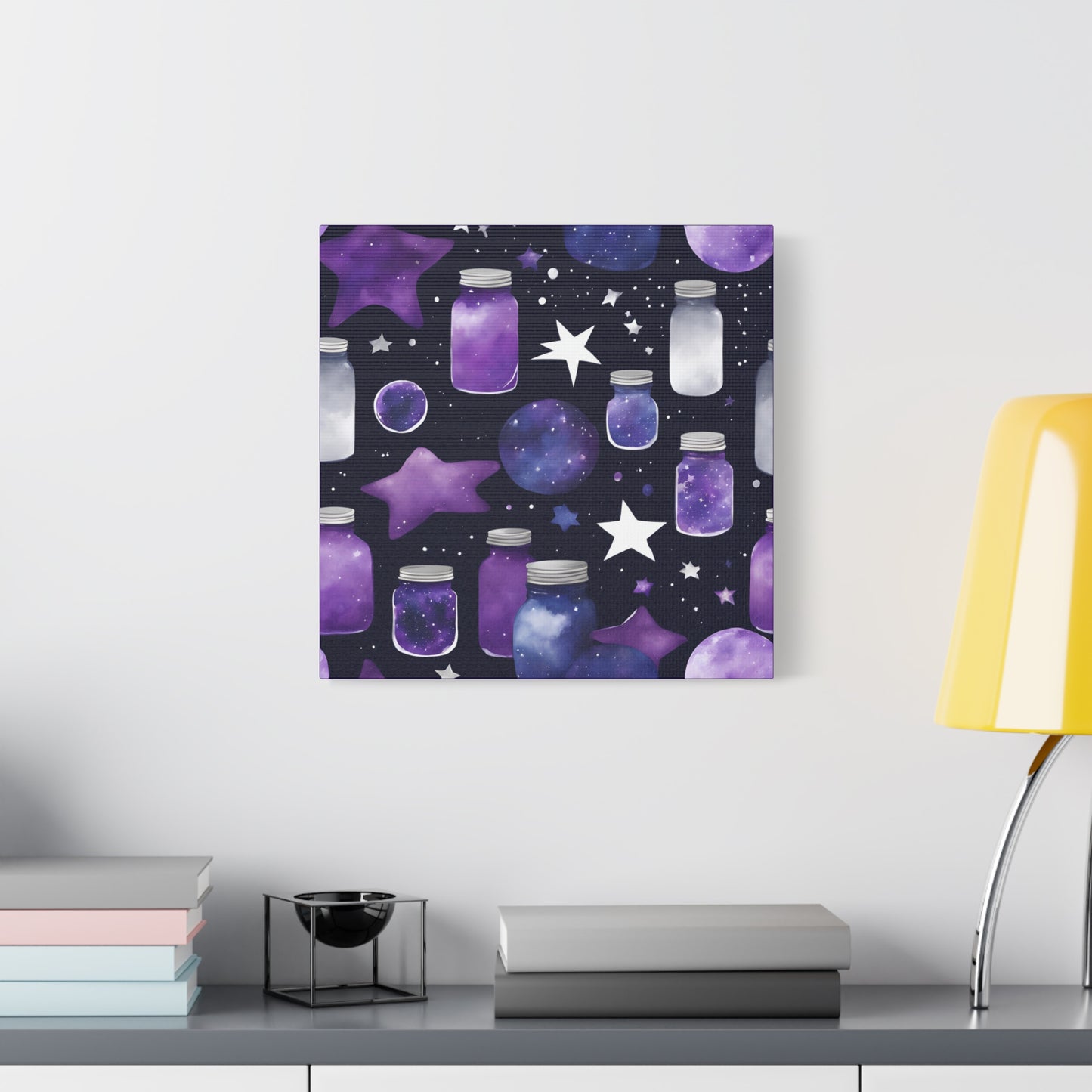 Dreamer's Cosmic Starry Night Canvas – Celestial Wall Art for Inspired Home Decor