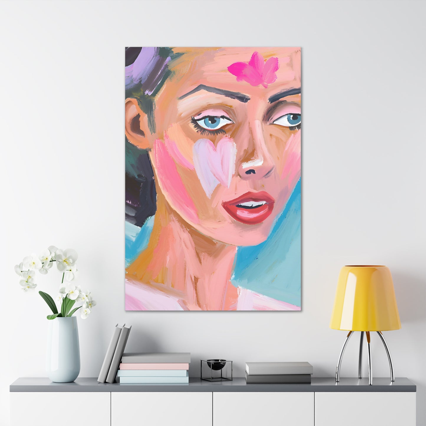 Canvas Wall Art - Vibrant Bold Portrait Art for Home Decor