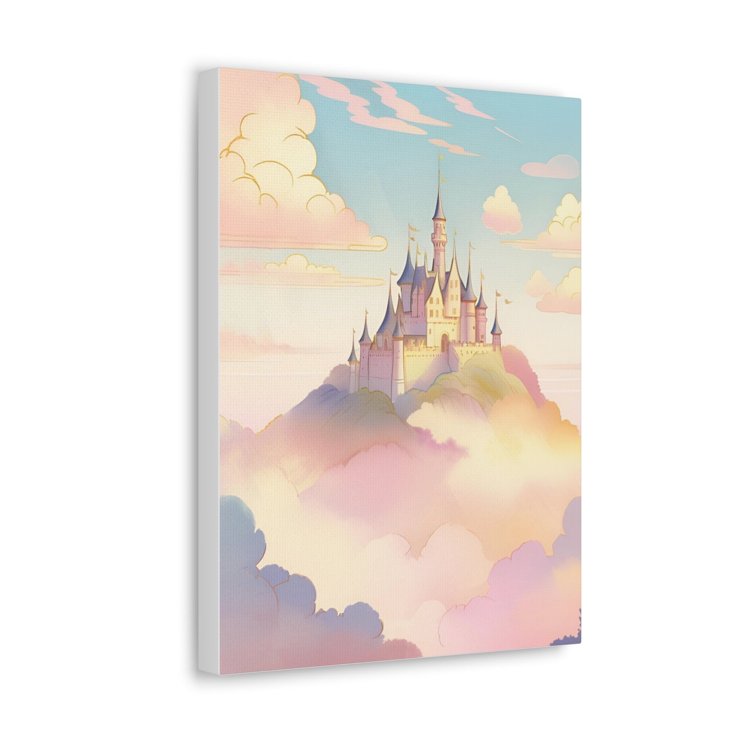 Magical Castle Canvas Gallery Wrap – Enchanting Wall Art for Dreamy Decor