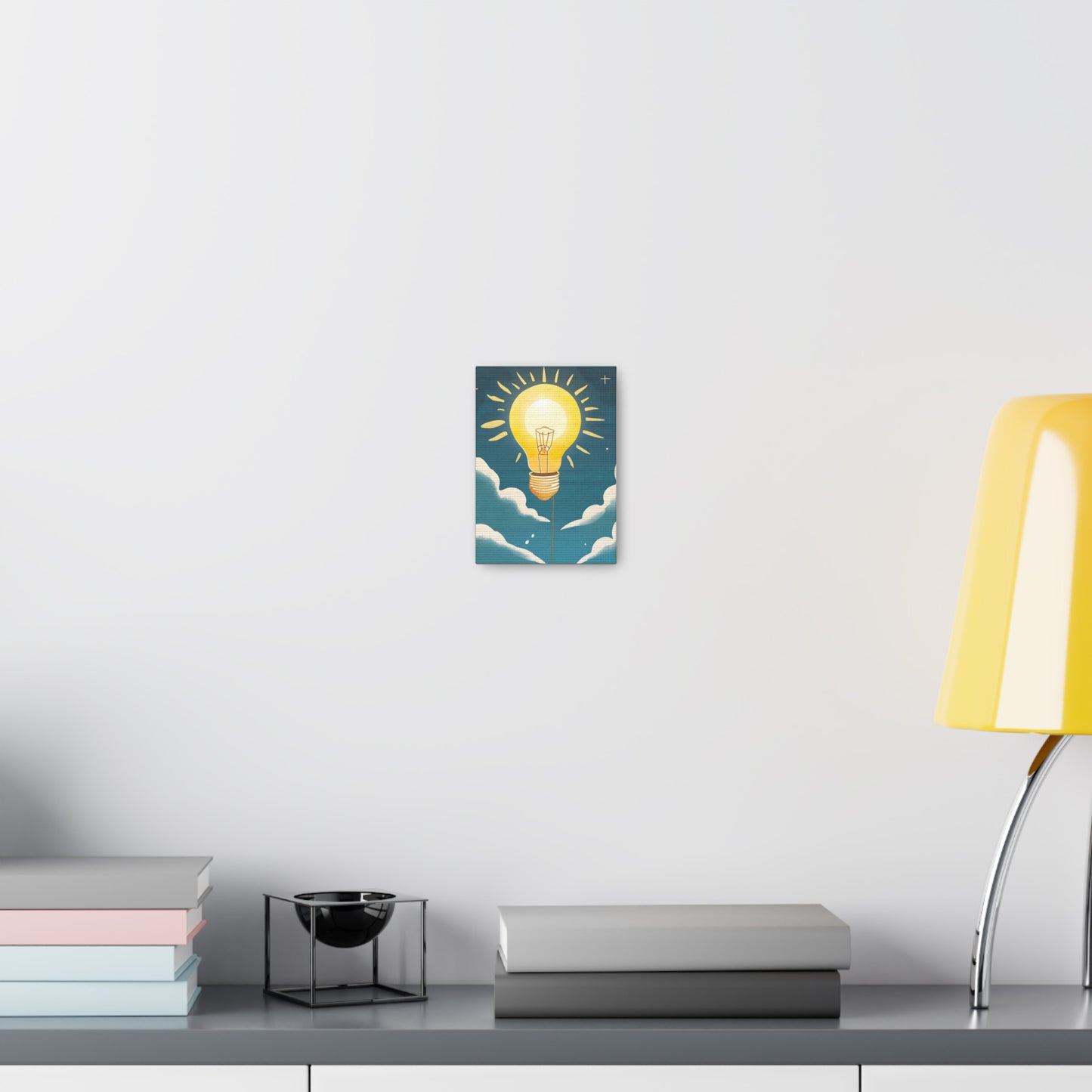 Canvas Gallery Wrap - The Sun as a Lightbulb Wall Art