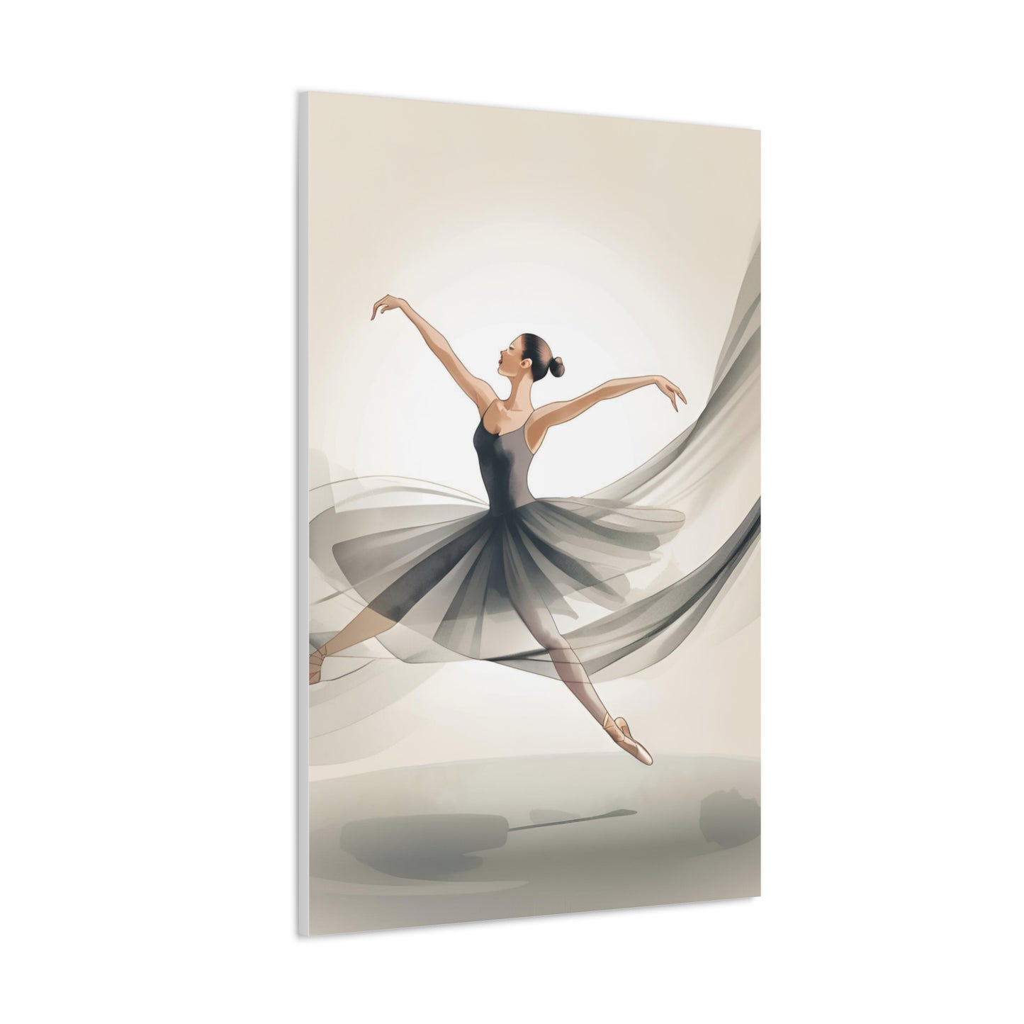 Elegant Ballerina Canvas Gallery Wrap – Chic Wall Art for Dance Lovers