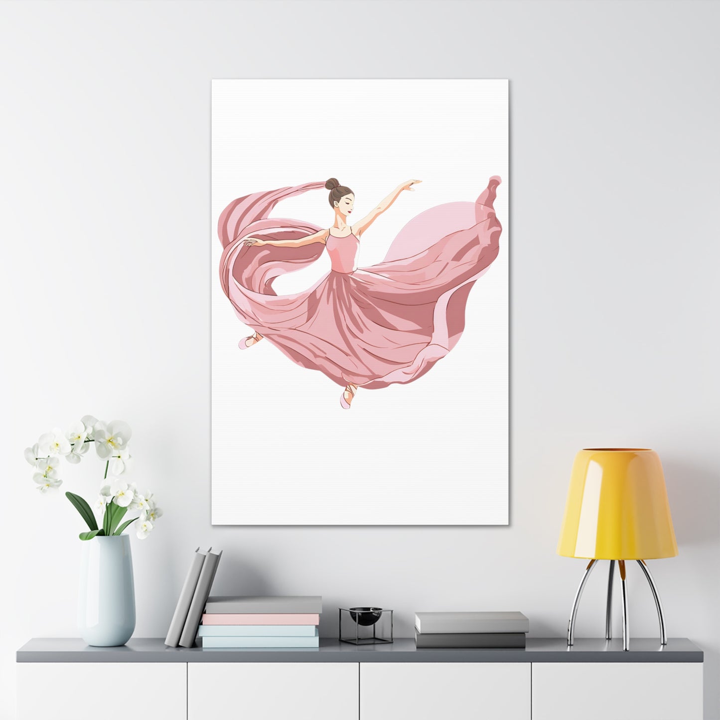 Elegant Ballet Canvas Gallery Wrap - Graceful Dancer Wall Art for Home Decor