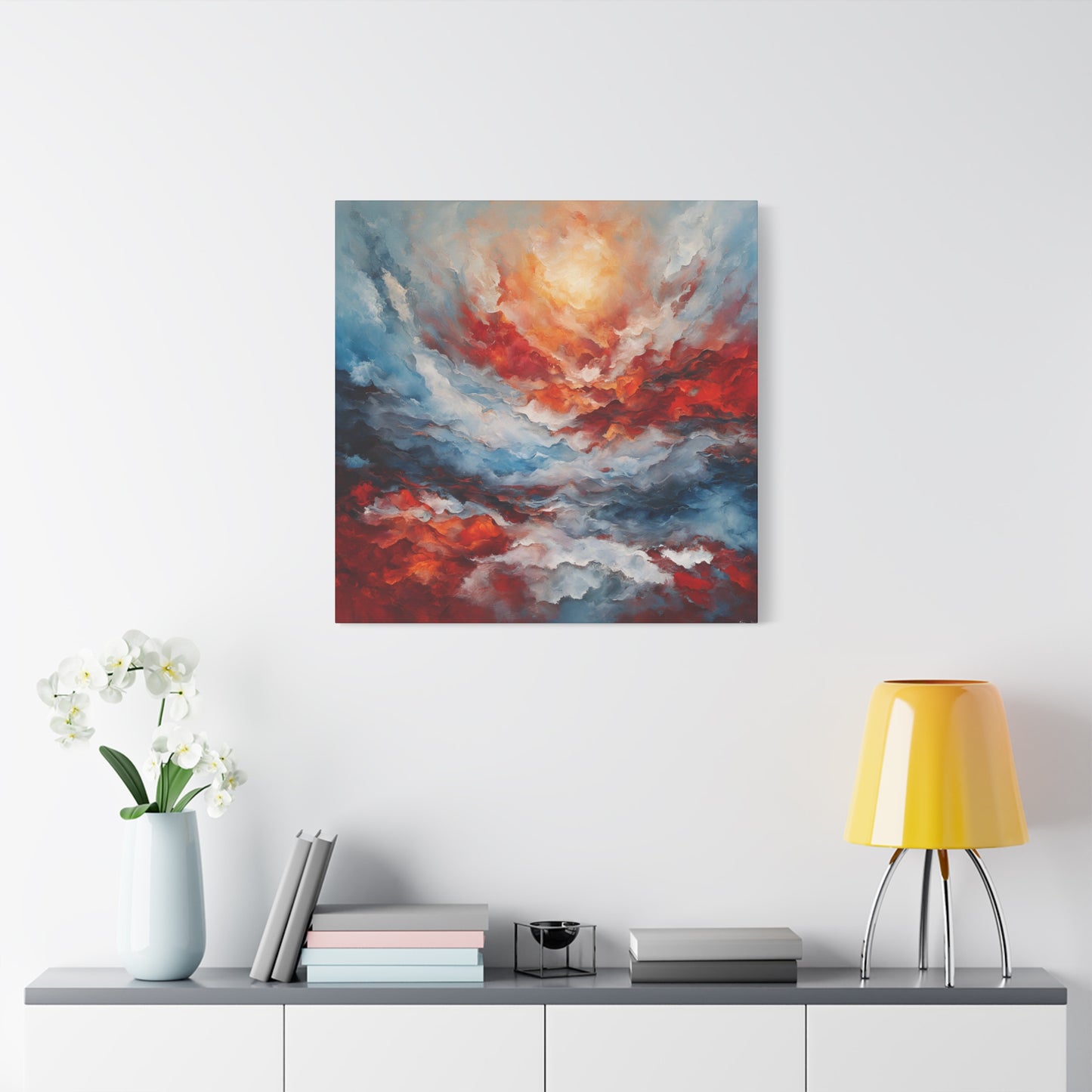 Vibrant Abstract Canvas Art - Wave of Color