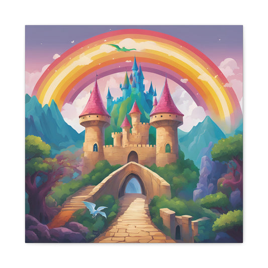 Canvas Gallery Wrap - Enchanted Castle Fantasy Art Home Decor