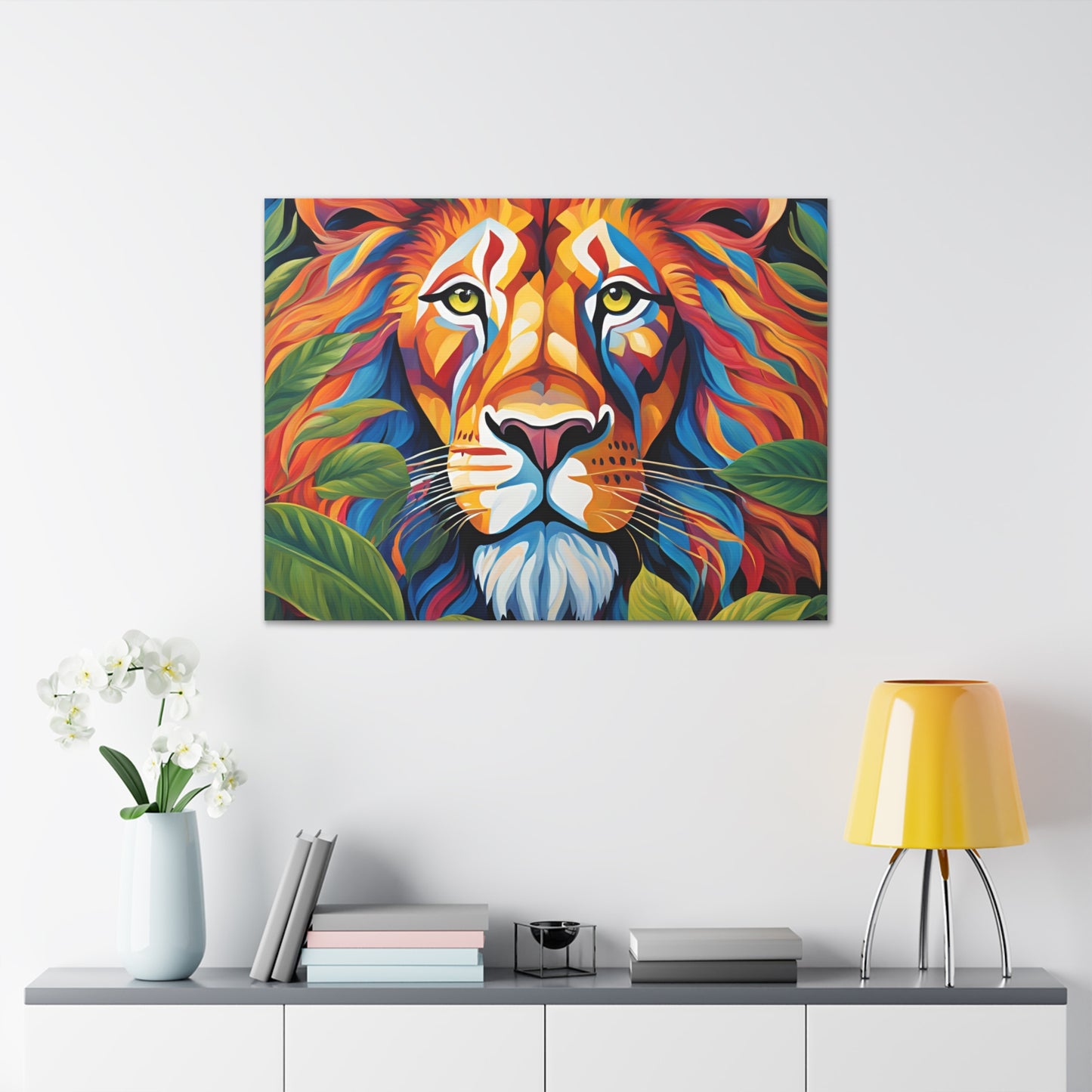 Canvas Art Print - Lion with a Human Face