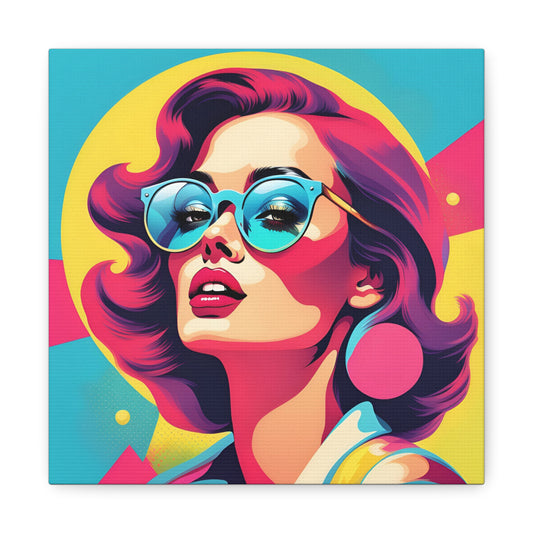 Canvas Gallery Wraps - Retro Pop Art Vintage Wall Decor