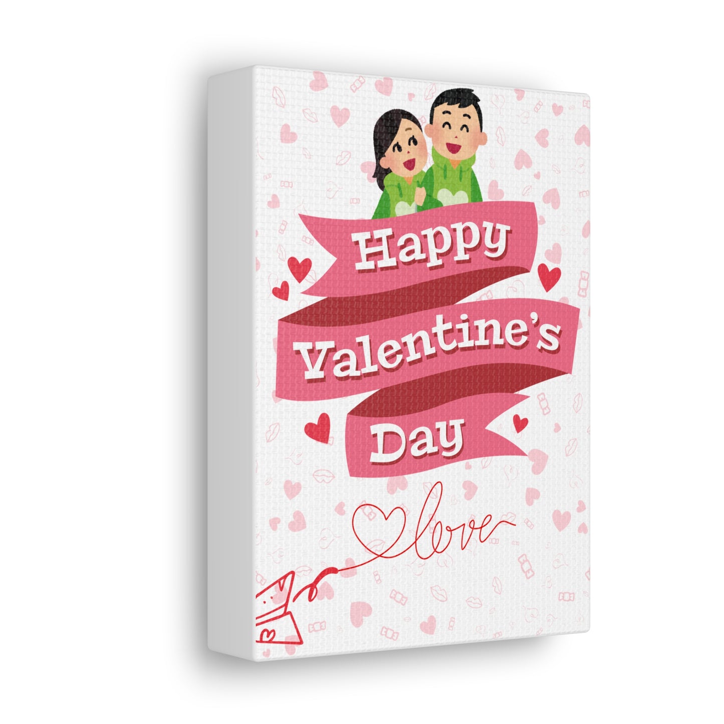 Valentine's Day Canvas Wrap