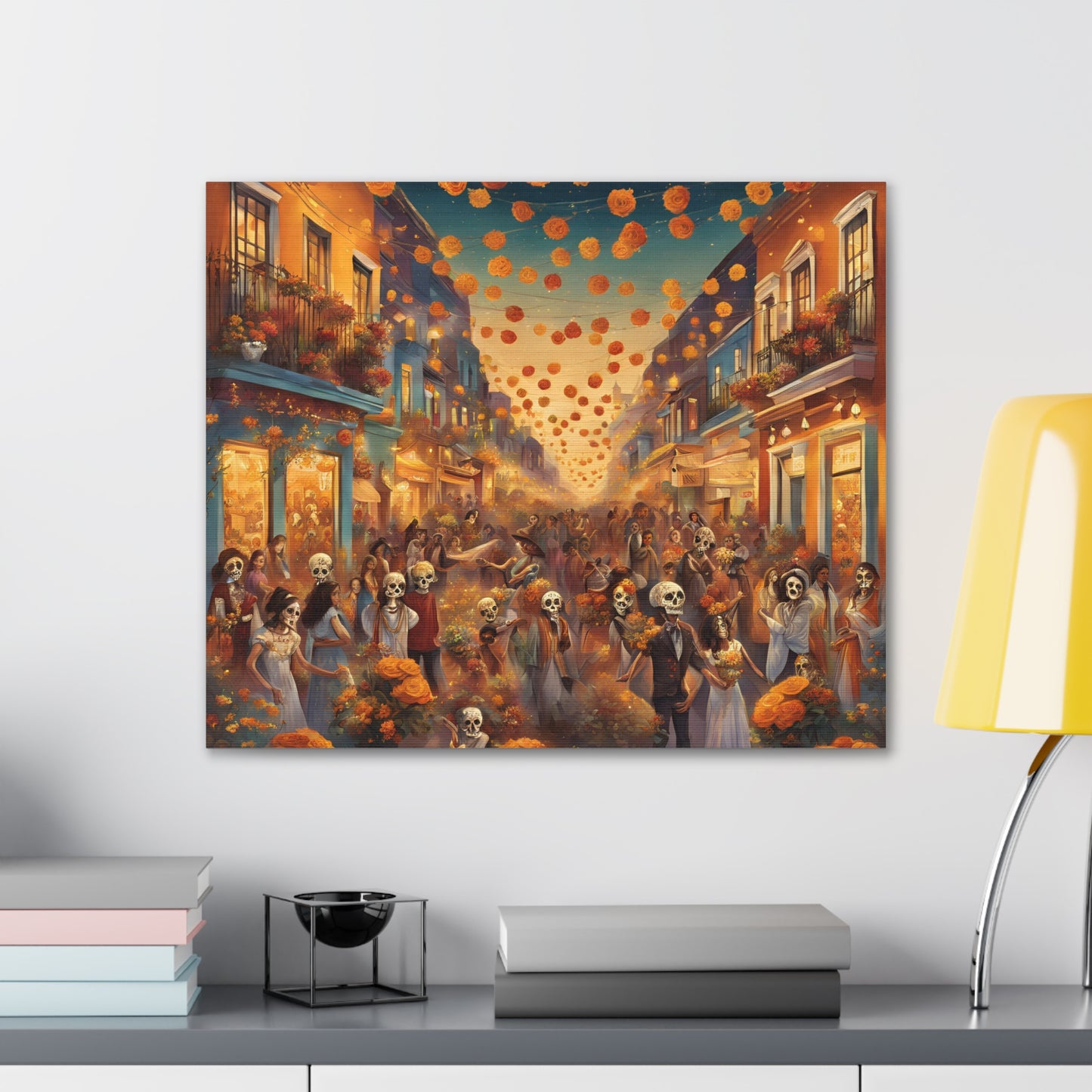 Day of the Dead Canvas Gallery Wraps - Vibrant Celebration Art