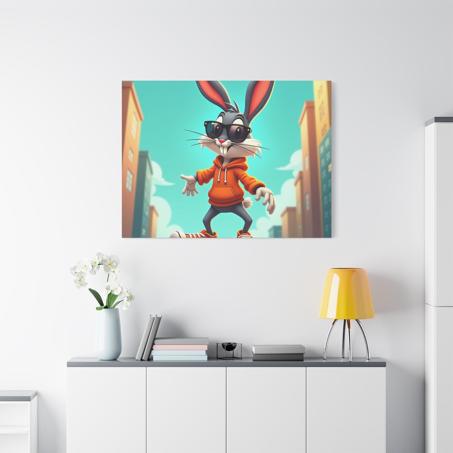 Canvas Print - Cool Cartoon Rabbit Wall Art