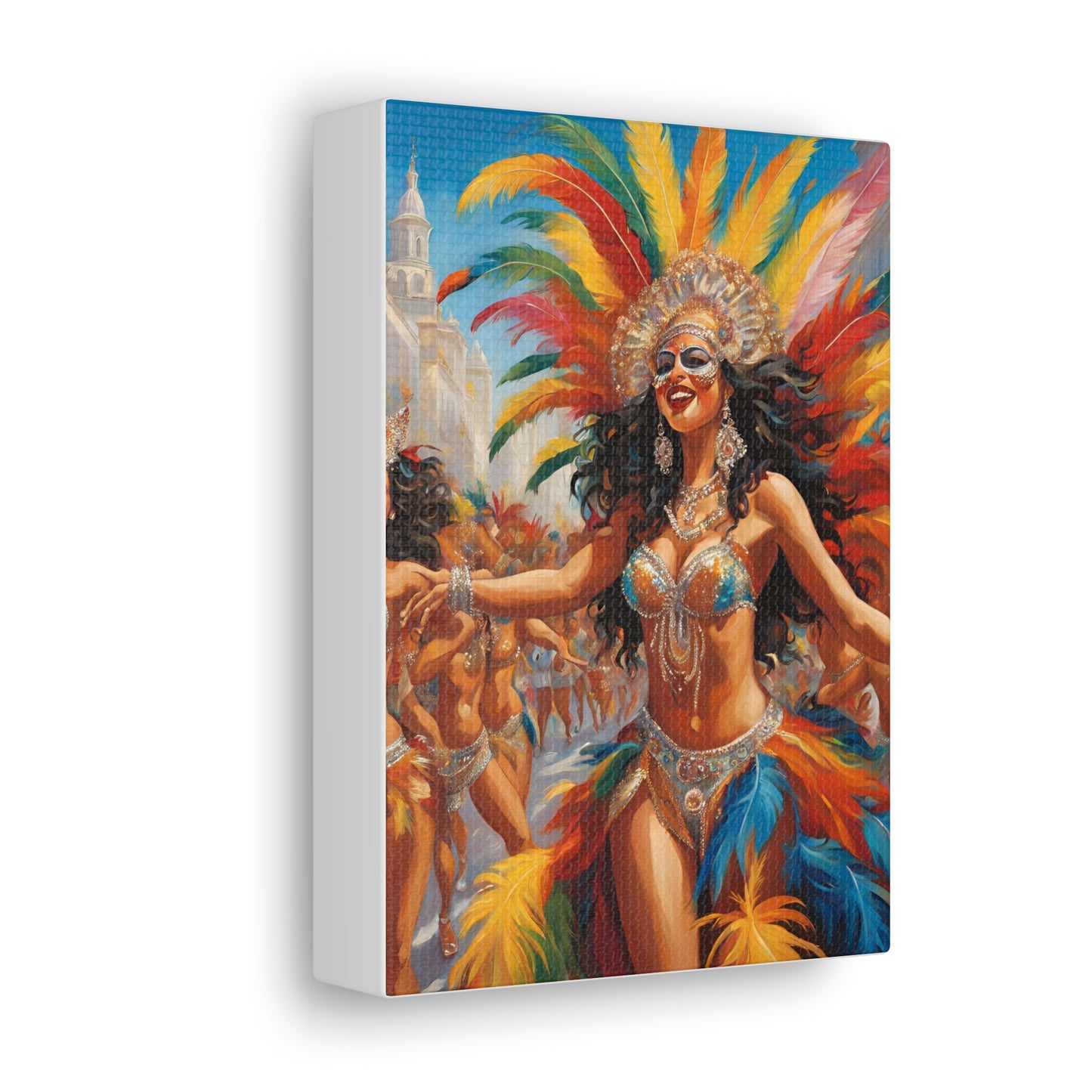 Carnival Celebration Canvas Gallery Wraps - Vibrant Art for Carnival in Brazil