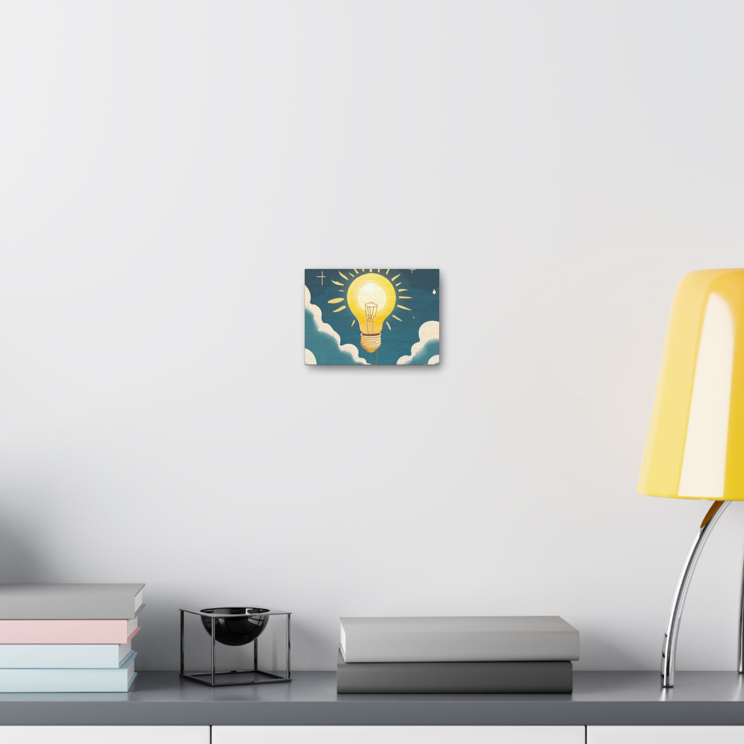 Canvas Gallery Wrap - The Sun as a Lightbulb Wall Art