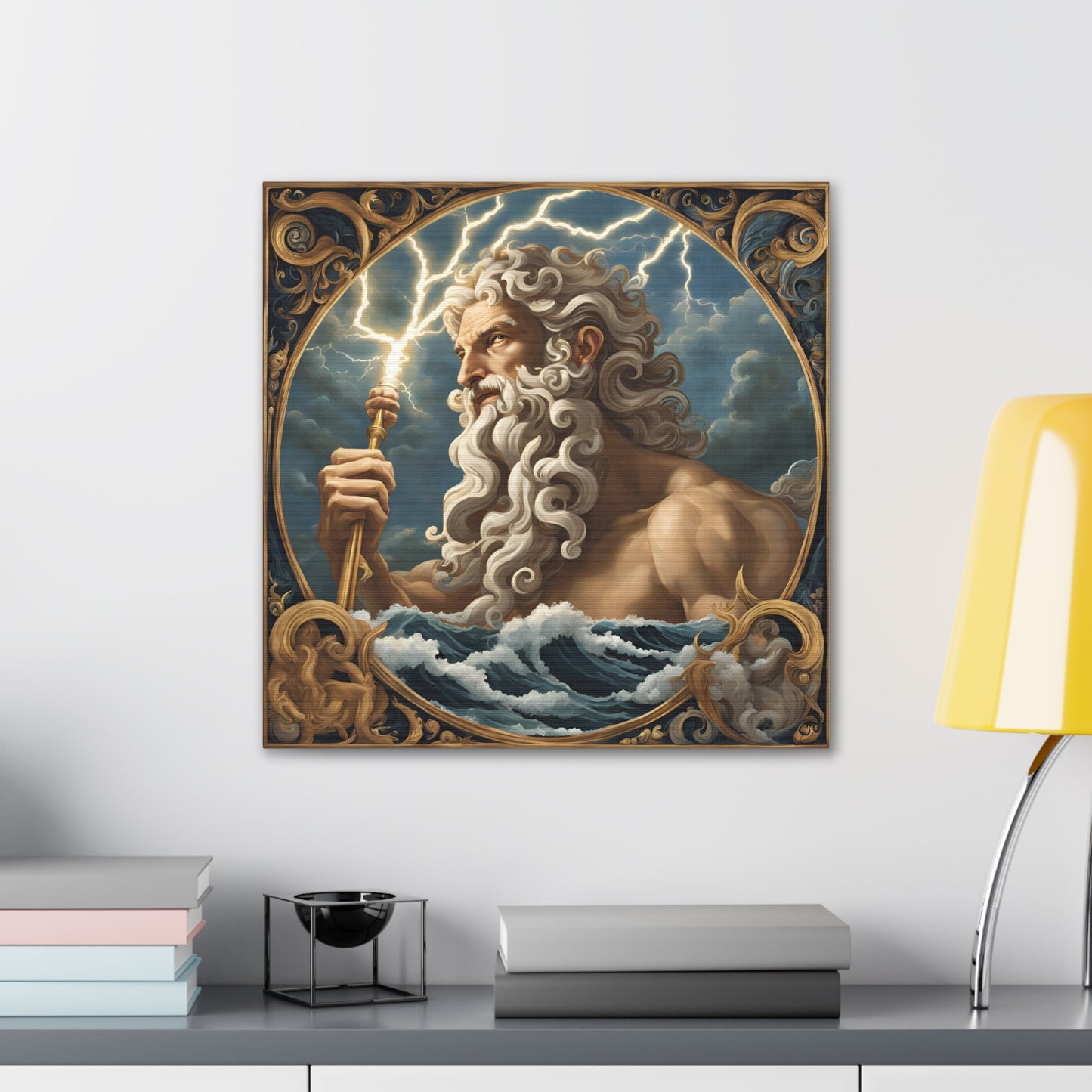 Mythical Zeus Canvas Gallery Wrap - Wall Art for Home Decor