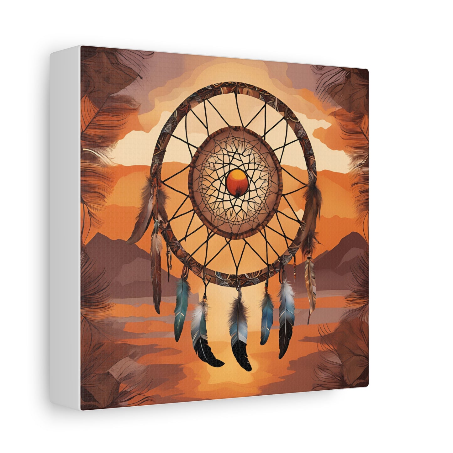 Dreamcatcher Matte Canvas Art – Bohemian Wall Decor for Free-Spirited Dreamers