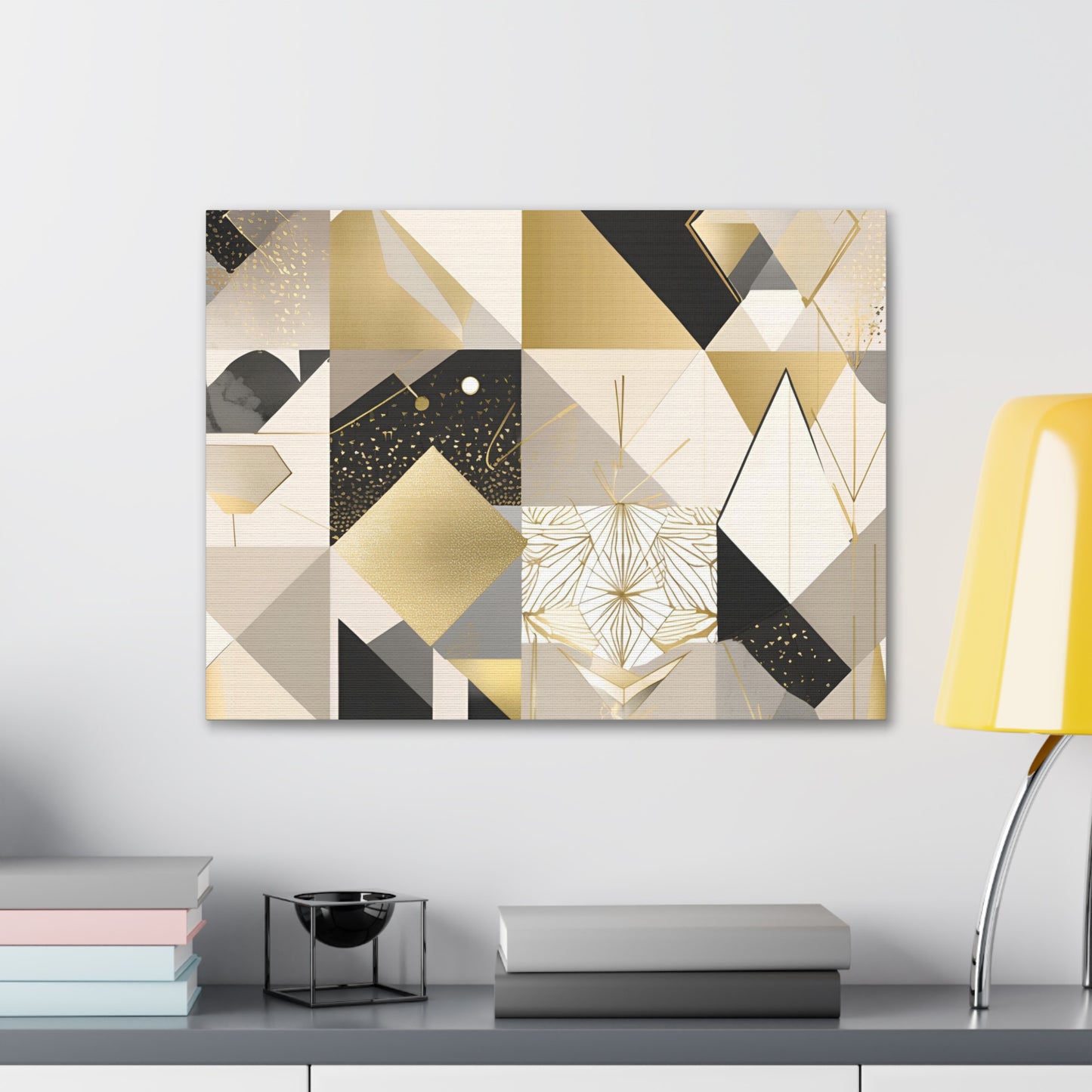 Geometric Canvas Gallery Wrap – Modern Abstract Wall Art