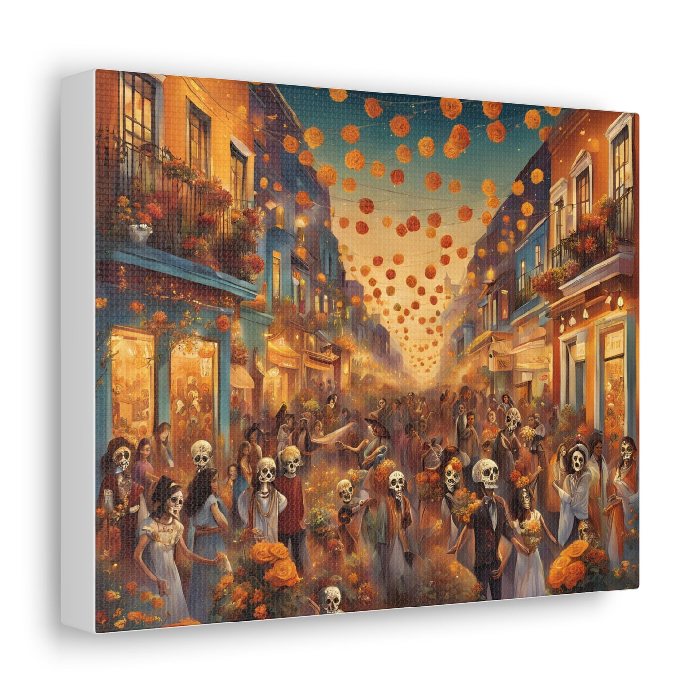 Day of the Dead Canvas Gallery Wraps - Vibrant Celebration Art