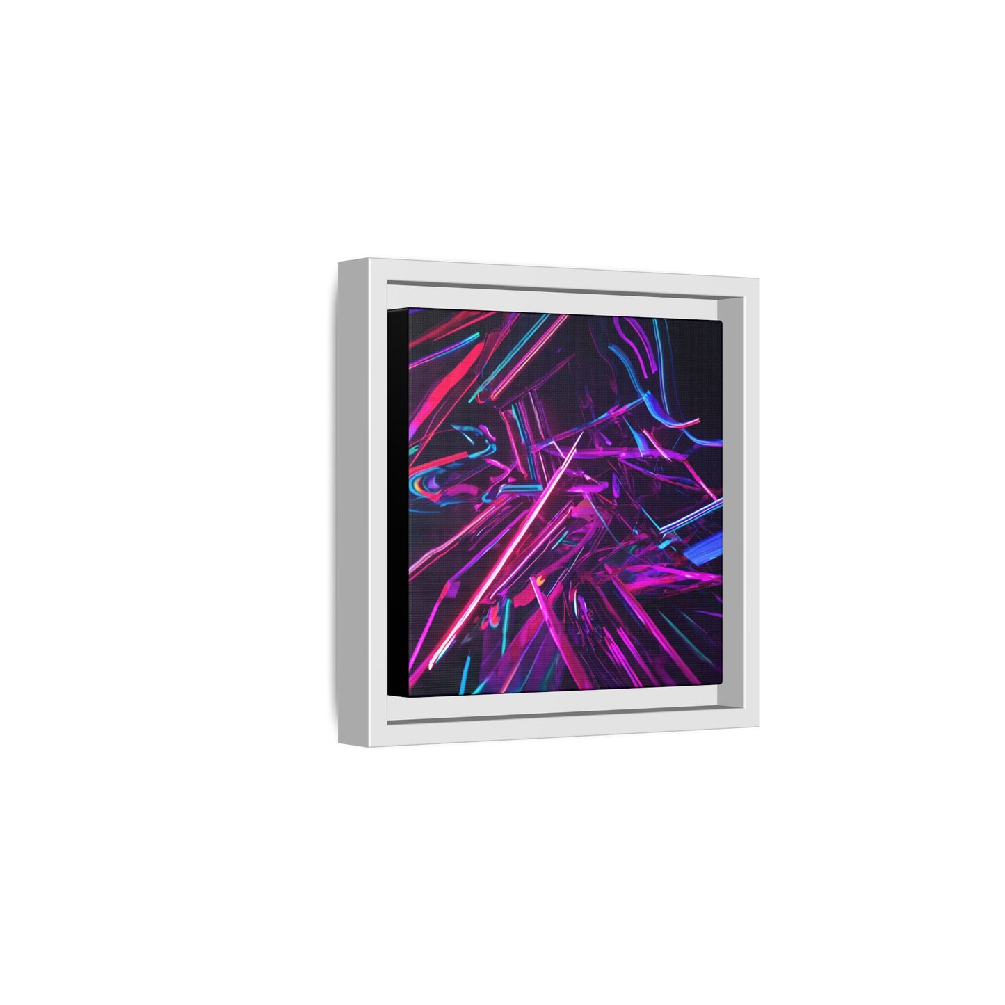 Vibrant Abstract Framed Canvas Art - Multi-Color Wall Decor