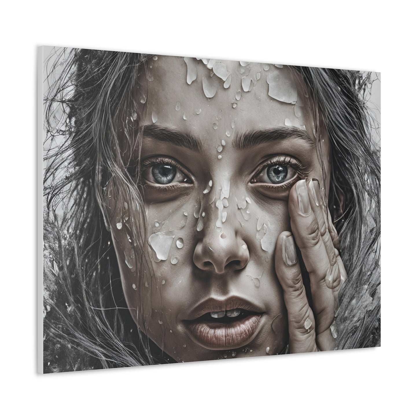 Emotional Close-Up Canvas Gallery Wrap - Stunning Art for Home Decor