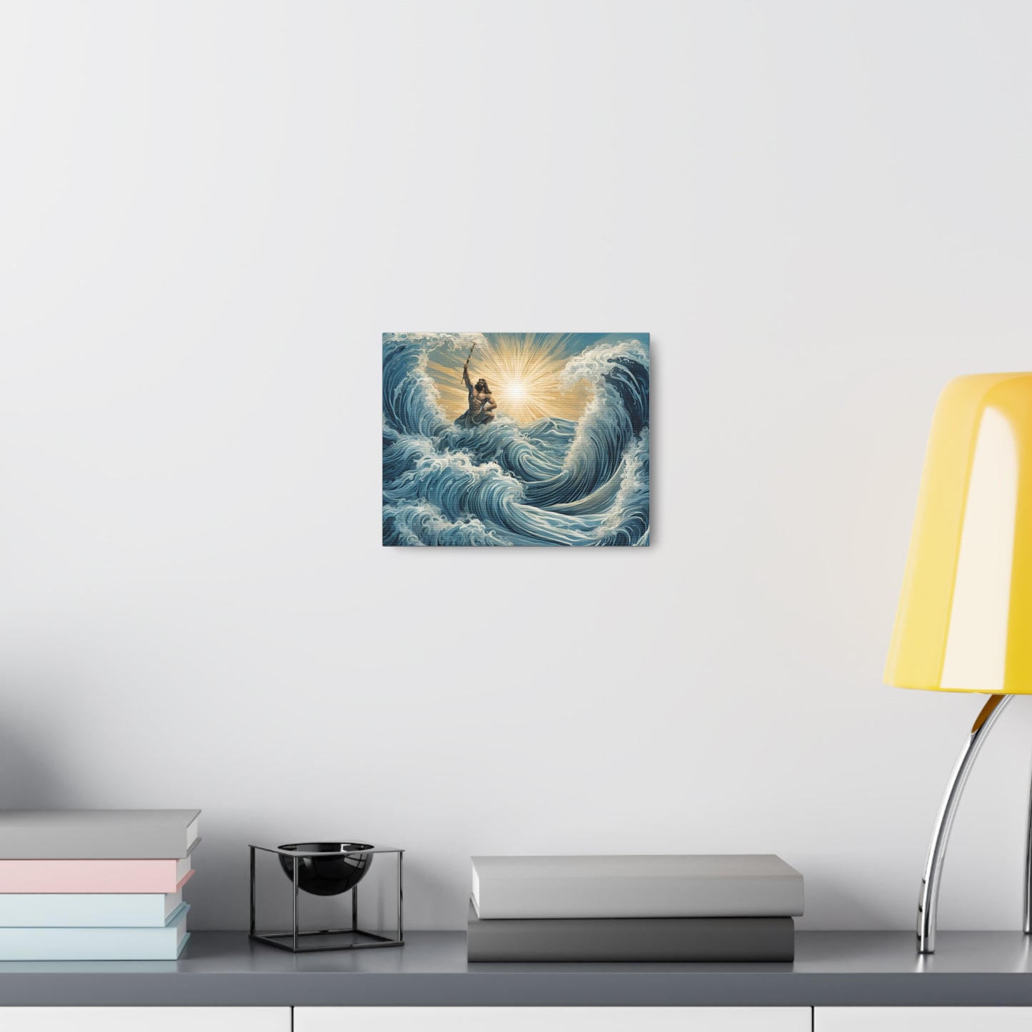 Majestic Canvas Gallery Wrap - Oceanic Waves & Sunlight