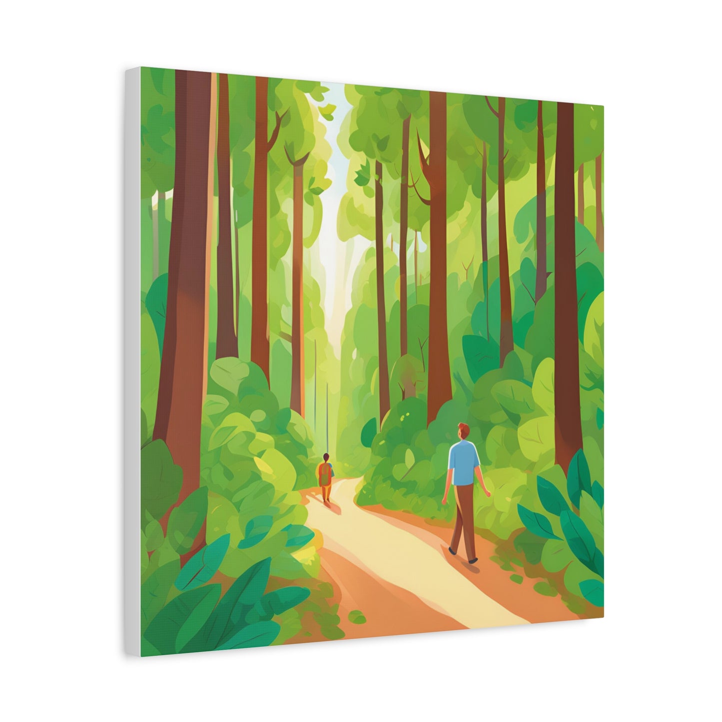 Canvas Wall Art - Tranquil Forest Scene