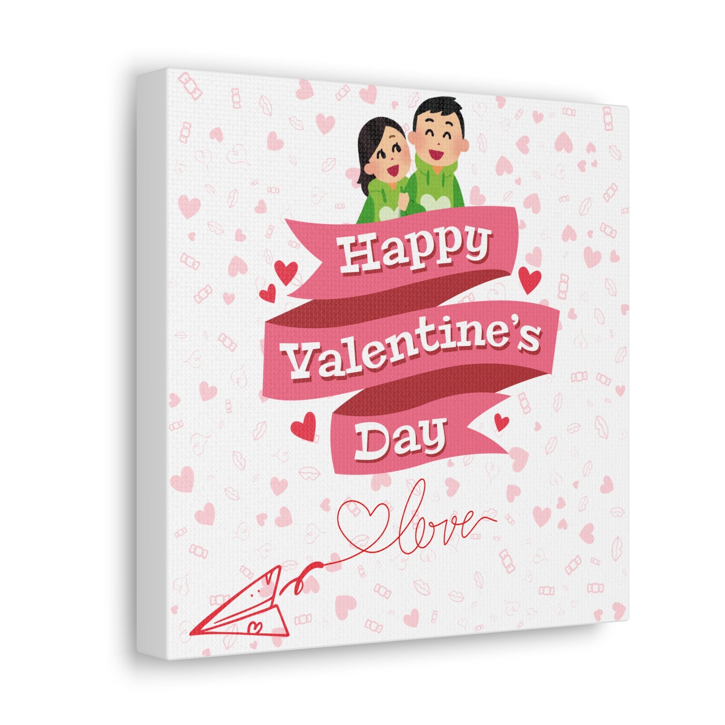 Valentine's Day Canvas Wrap