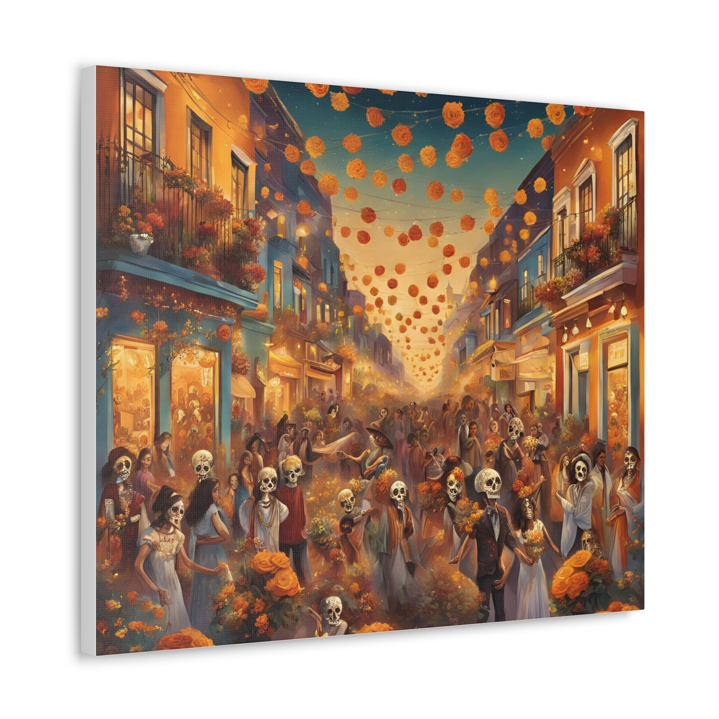 Day of the Dead Canvas Gallery Wraps - Vibrant Celebration Art