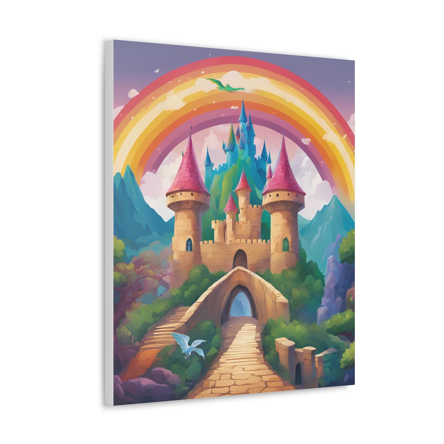 Canvas Gallery Wrap - Enchanted Castle Fantasy Art Home Decor