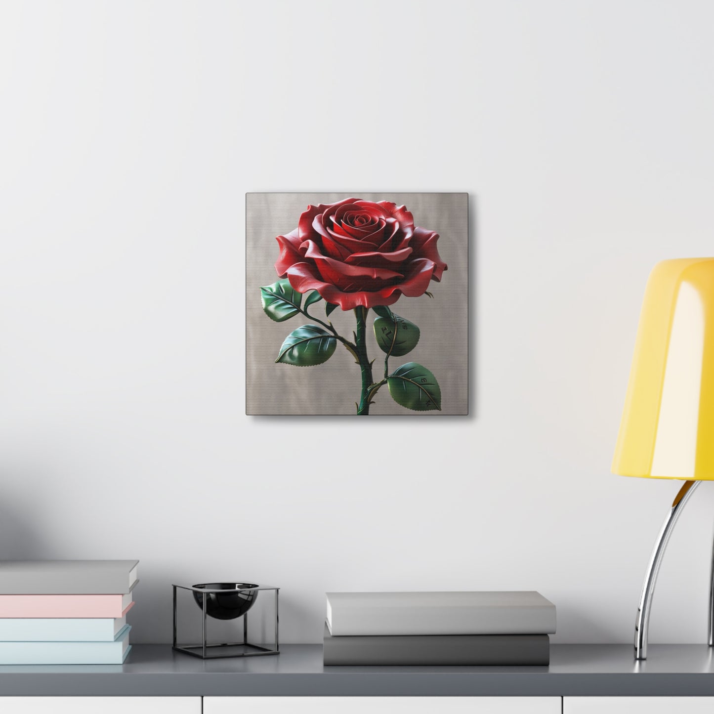 Elegant Rose Canvas Gallery Wrap - Timeless Floral Wall Art for Home Decor