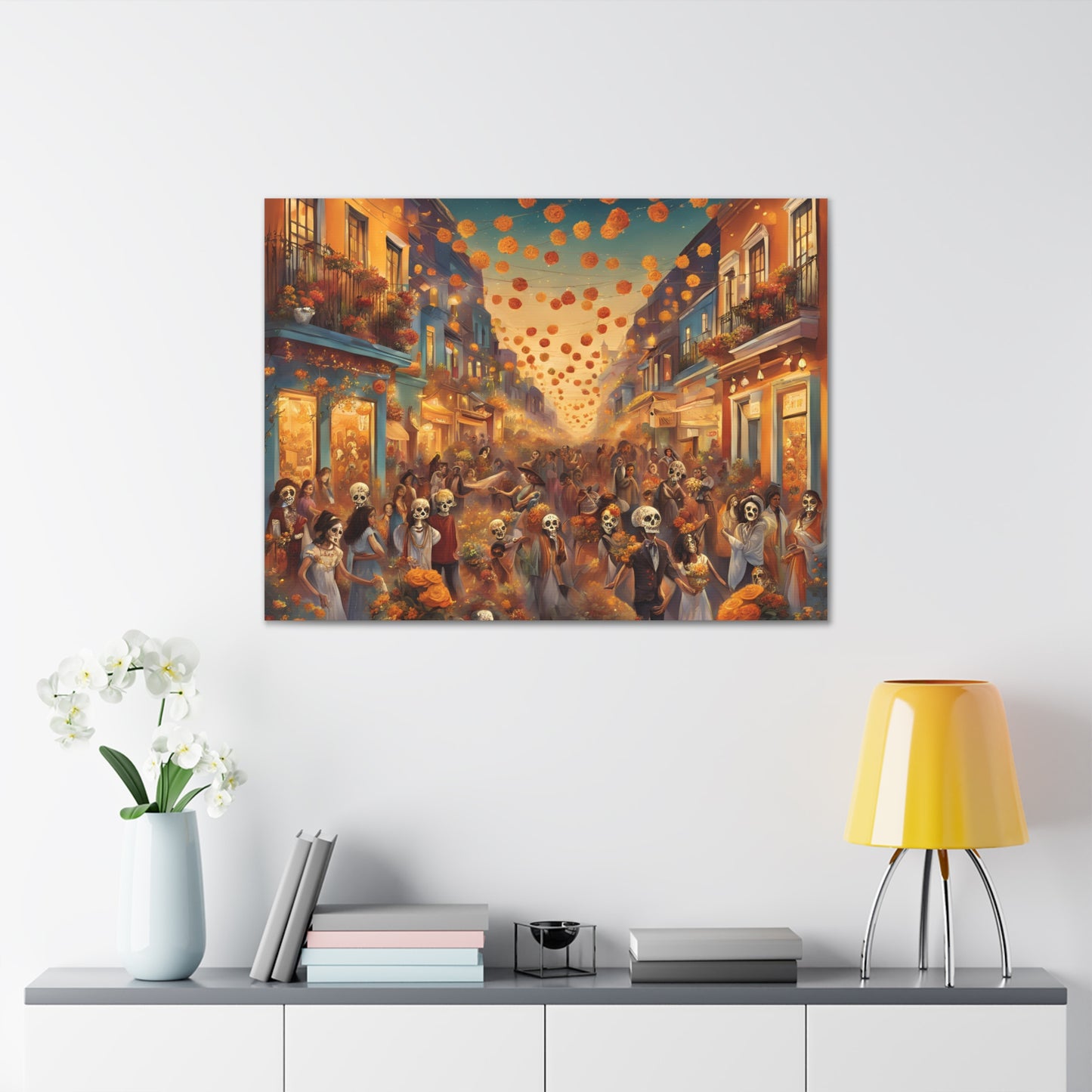 Day of the Dead Canvas Gallery Wraps - Vibrant Celebration Art