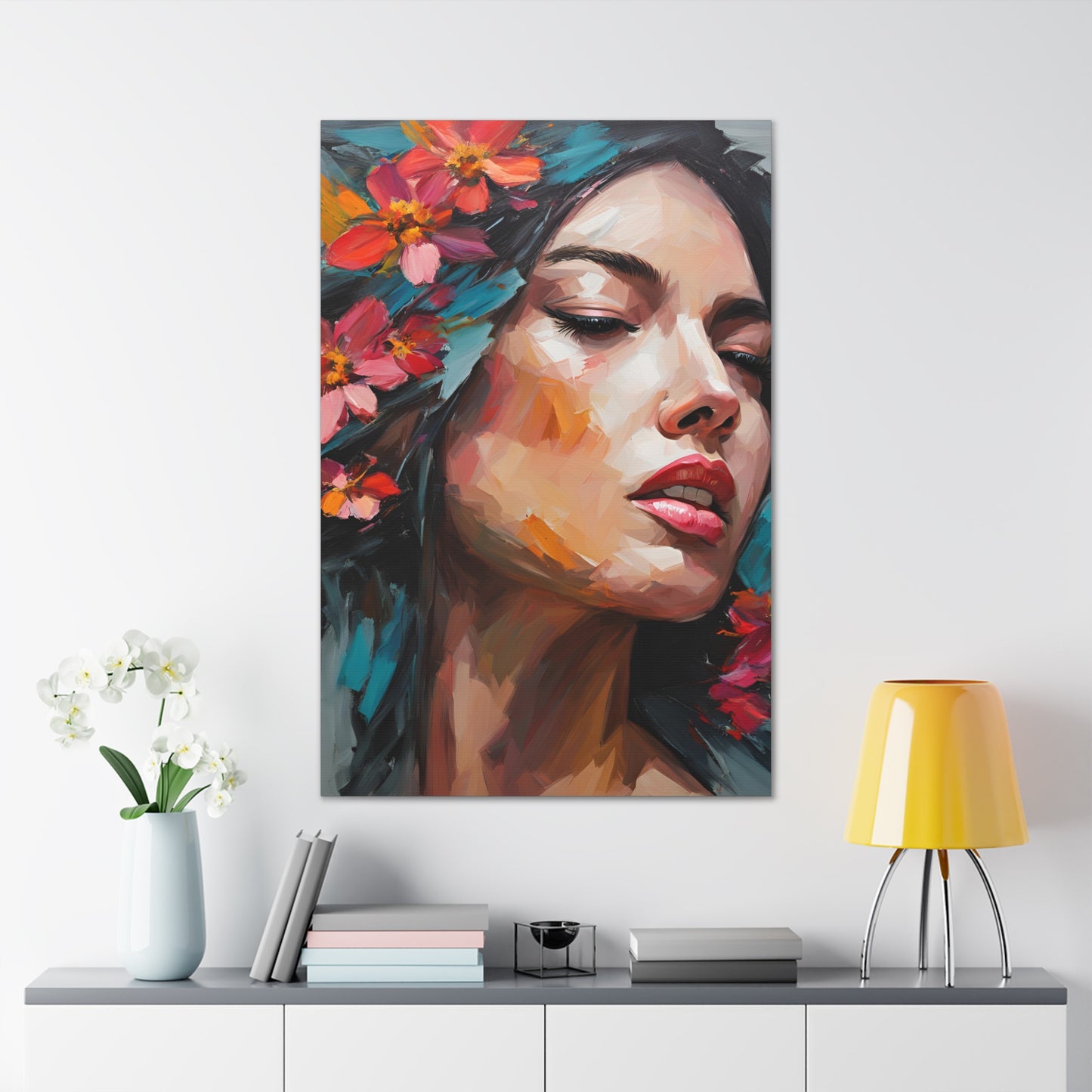 Floral Portrait Canvas