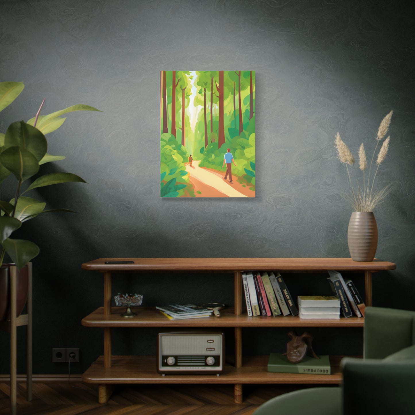 Canvas Wall Art - Tranquil Forest Scene