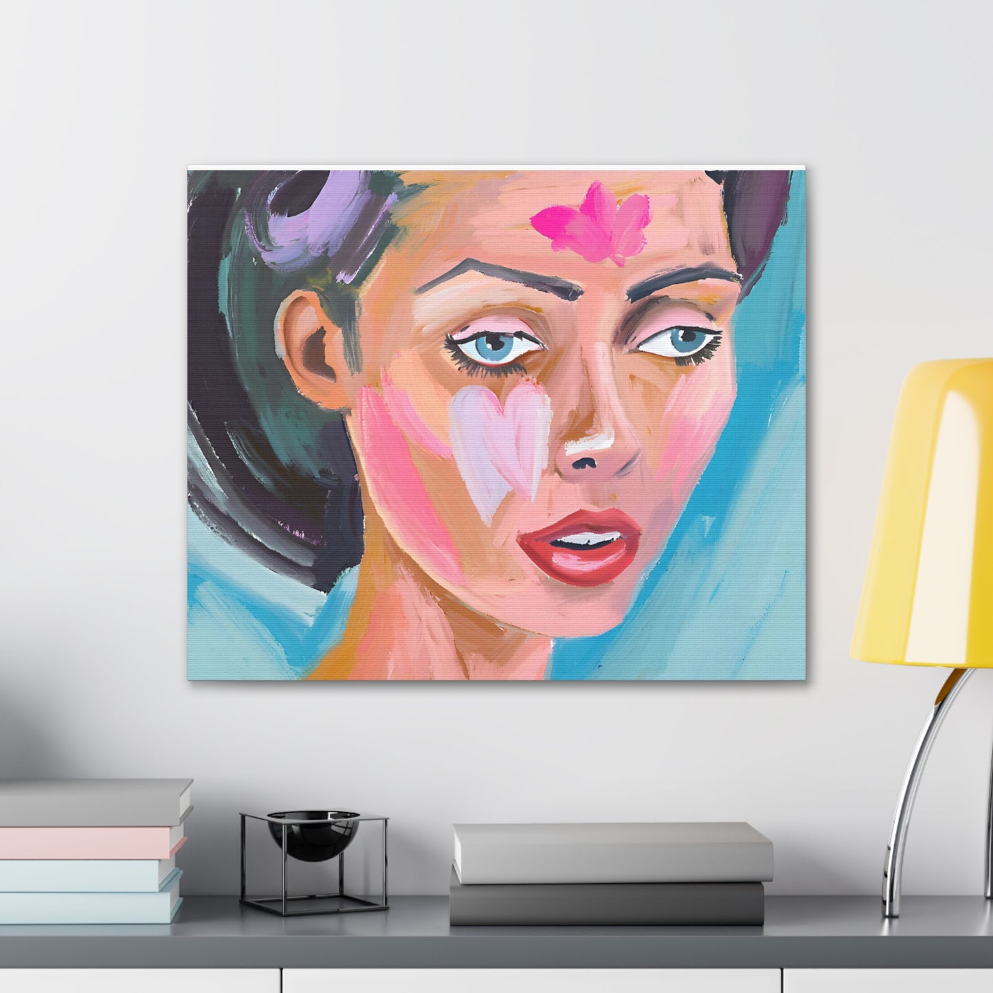 Canvas Wall Art - Vibrant Bold Portrait Art for Home Decor