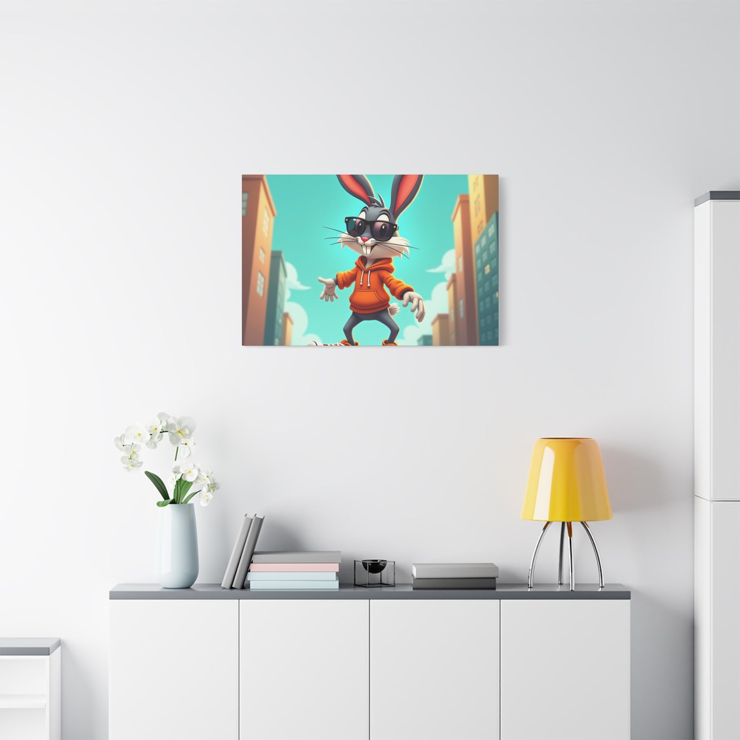 Canvas Print - Cool Cartoon Rabbit Wall Art