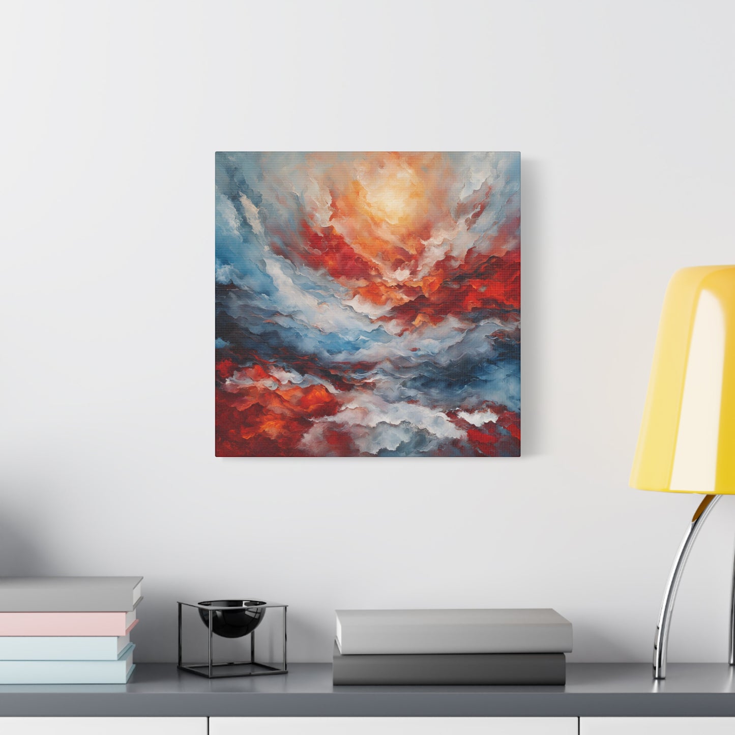 Vibrant Abstract Canvas Art - Wave of Color