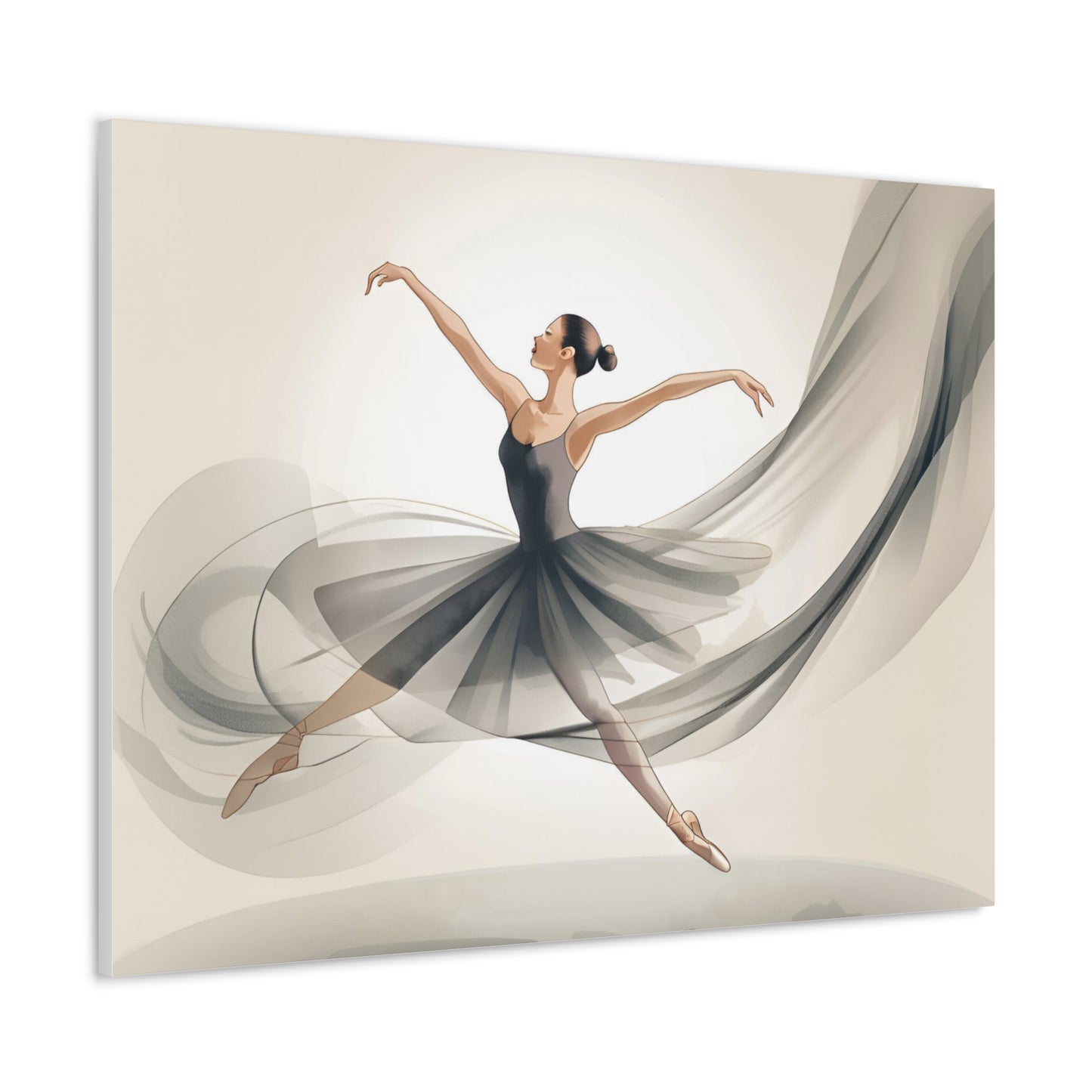 Elegant Ballerina Canvas Gallery Wrap – Chic Wall Art for Dance Lovers