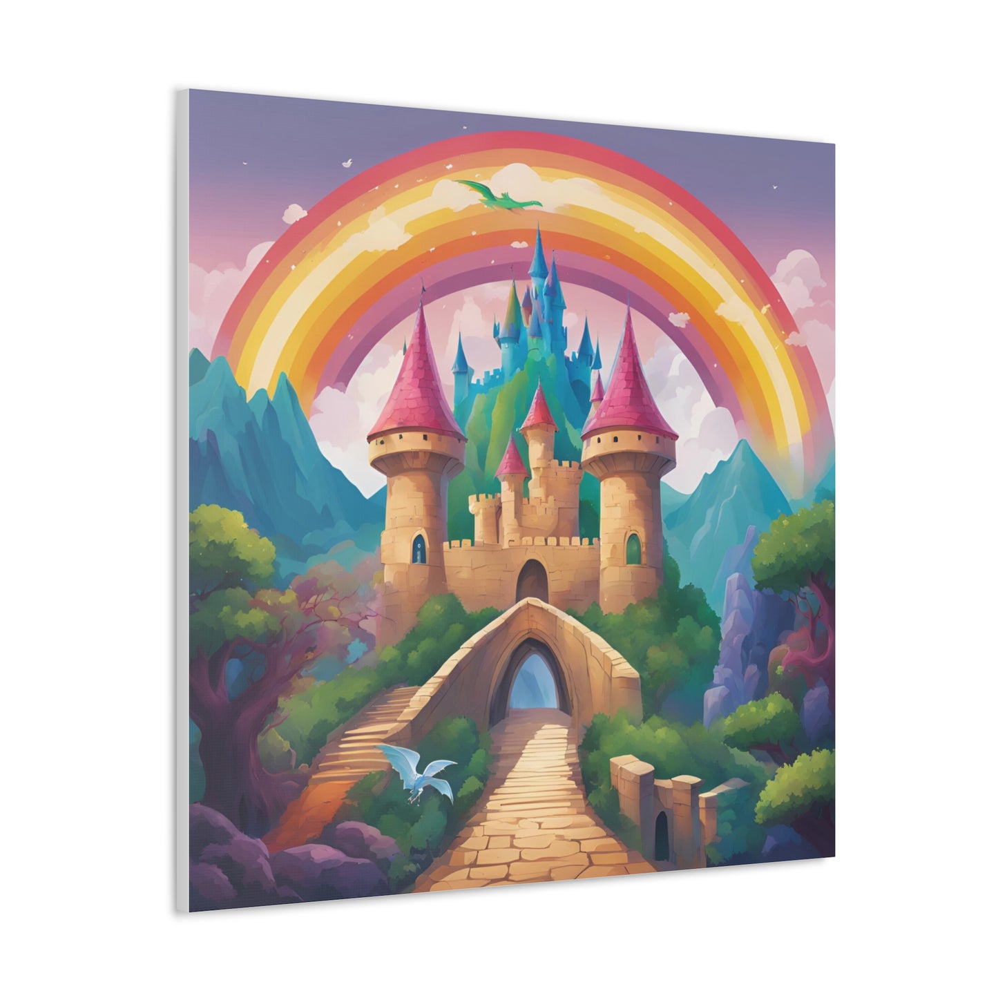 Canvas Gallery Wrap - Enchanted Castle Fantasy Art Home Decor