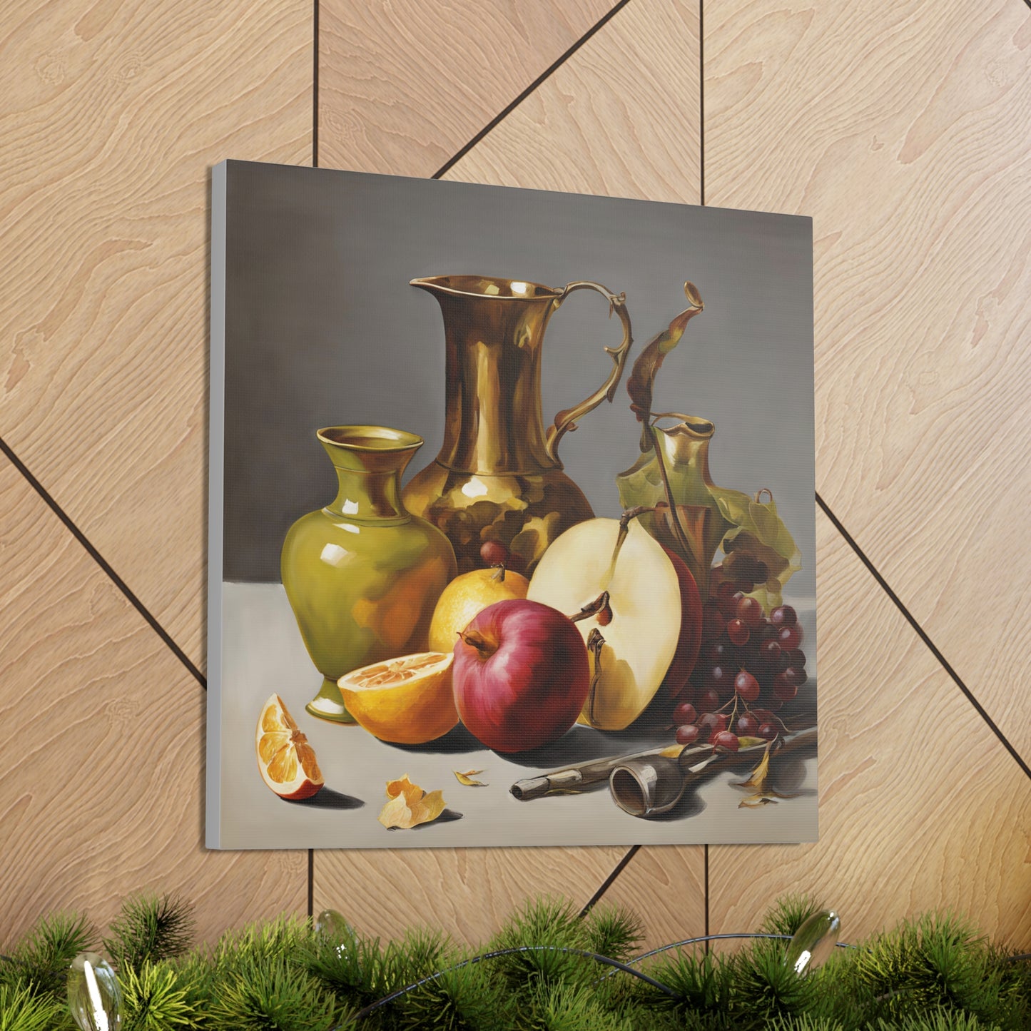 Still Life Fruit Canvas Gallery Wraps - Elegant Home Decor Still Life Arts