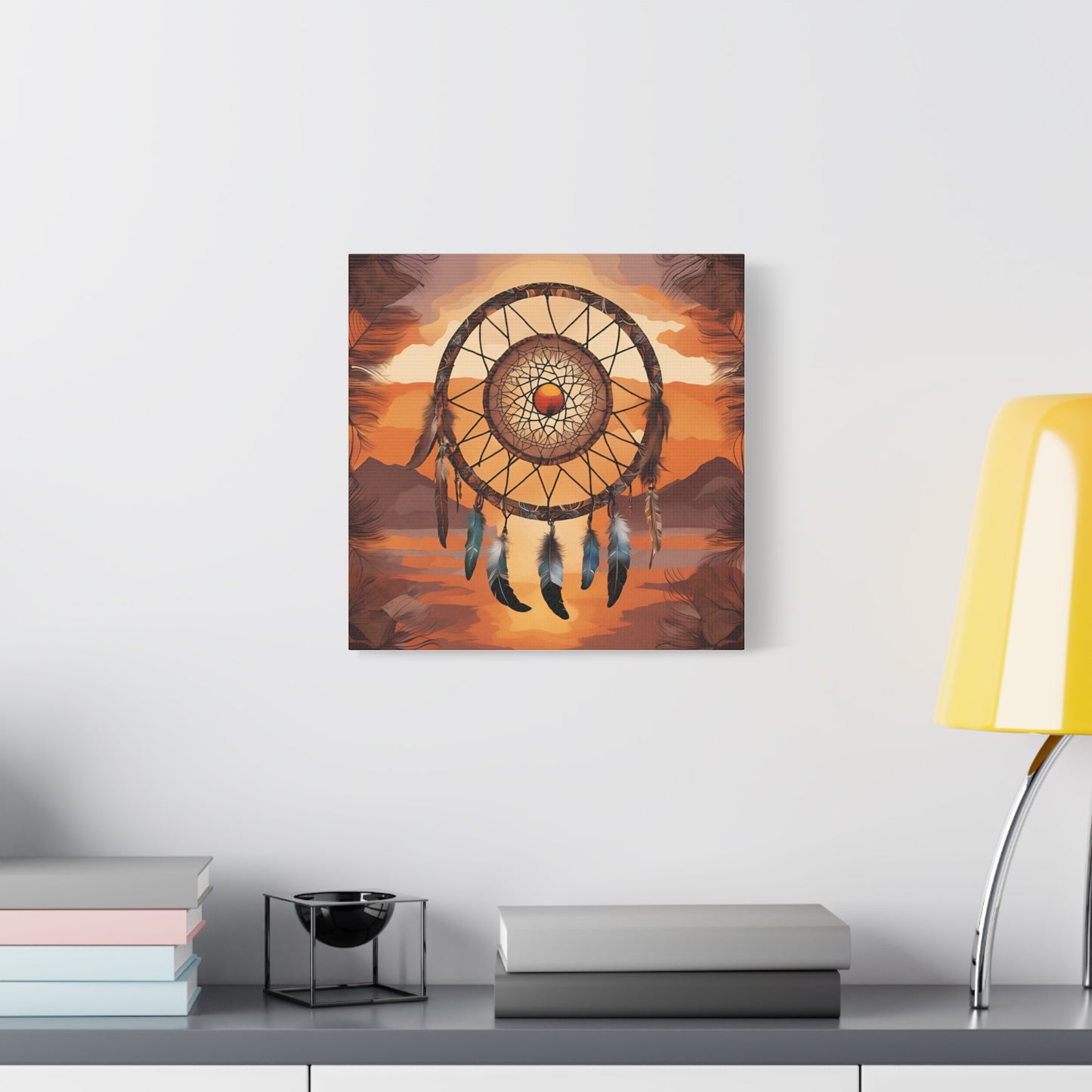 Dreamcatcher Matte Canvas Art – Bohemian Wall Decor for Free-Spirited Dreamers