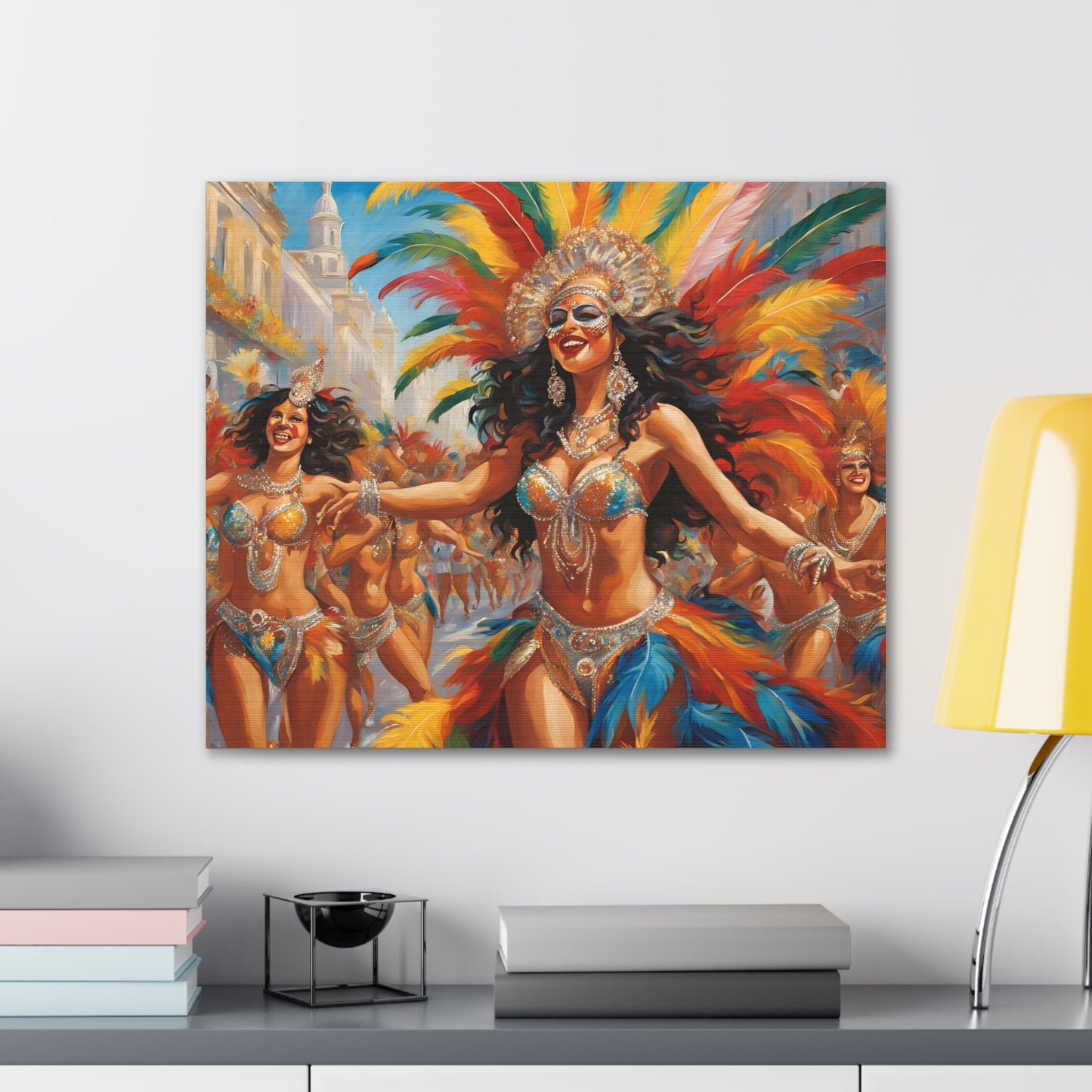 Carnival Celebration Canvas Gallery Wraps - Vibrant Art for Carnival in Brazil