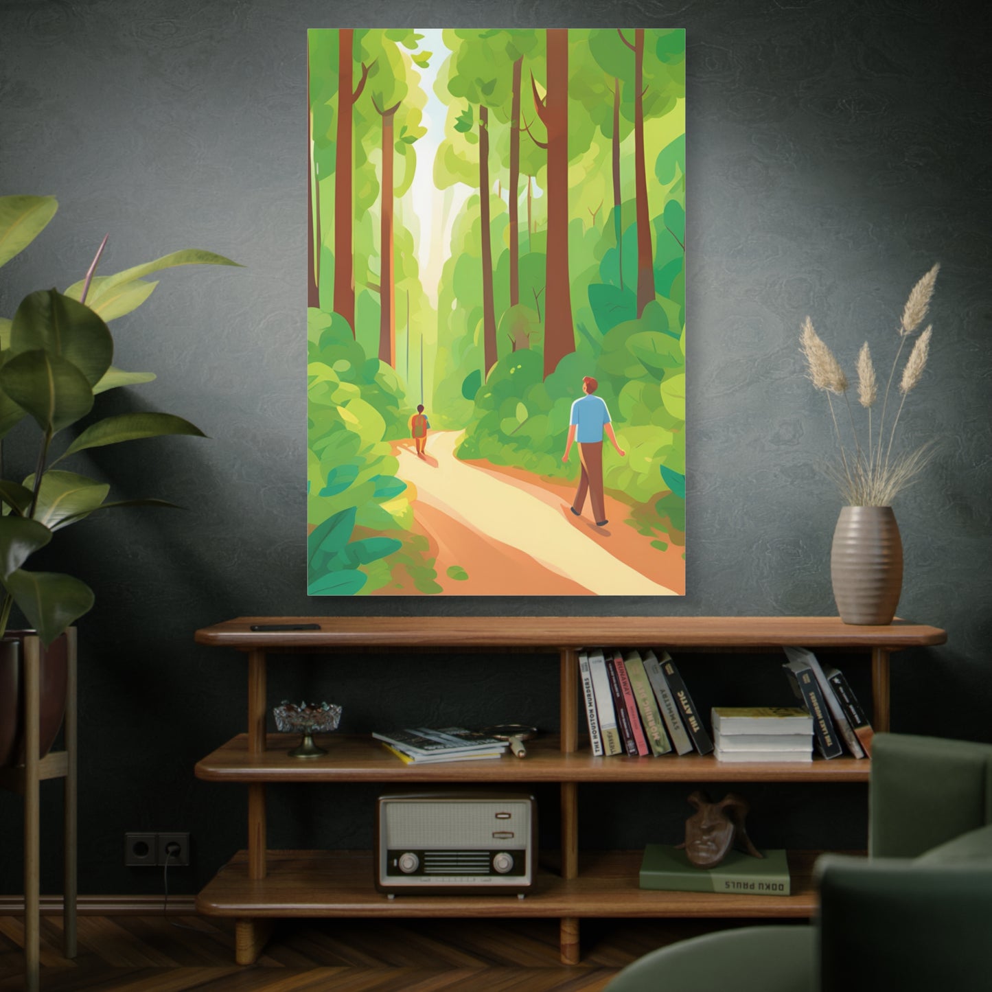 Canvas Wall Art - Tranquil Forest Scene