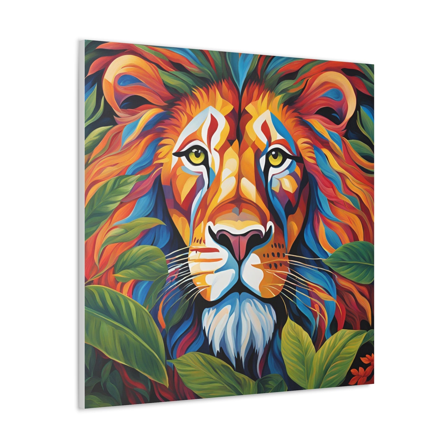 Canvas Art Print - Lion with a Human Face