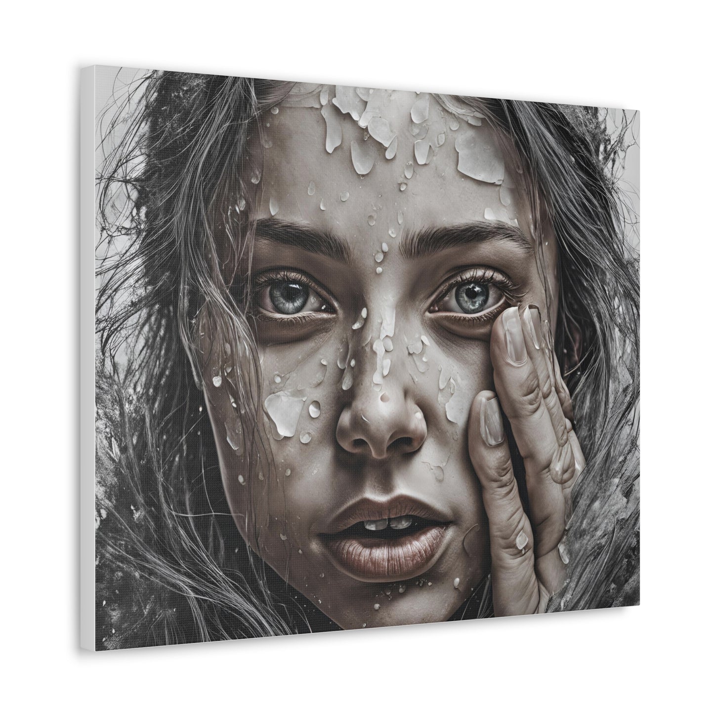 Emotional Close-Up Canvas Gallery Wrap - Stunning Art for Home Decor