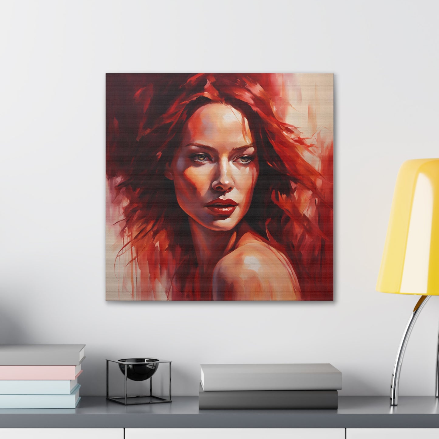 Stunning Canvas Gallery Wrap - Bold Red Art for Modern Spaces