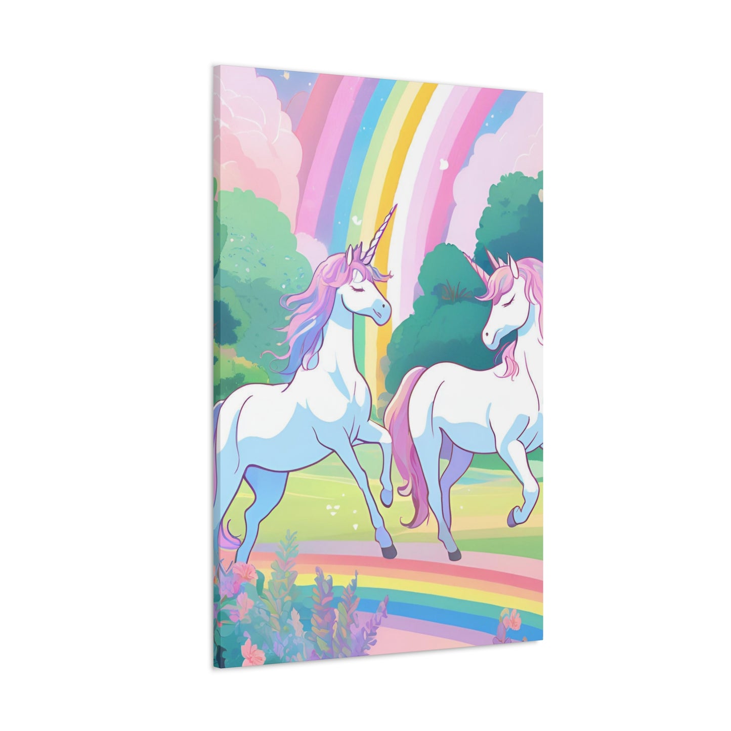 Magical Unicorn Canvas Gallery Wraps - Whimsical Art for Kids' Rooms