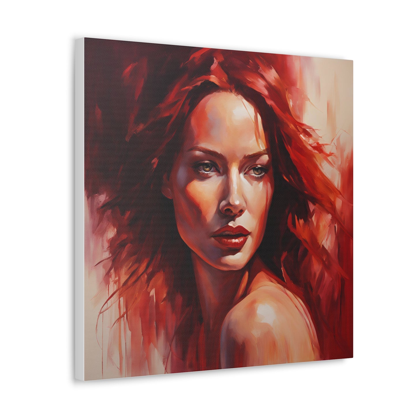 Stunning Canvas Gallery Wrap - Bold Red Art for Modern Spaces