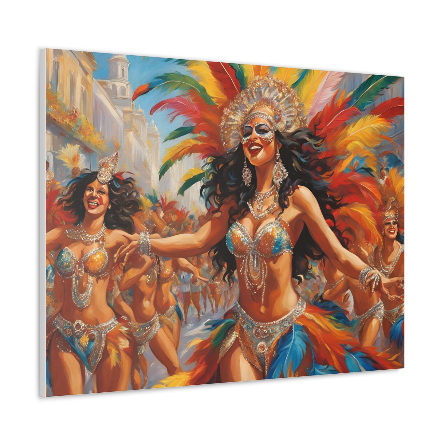 Carnival Celebration Canvas Gallery Wraps - Vibrant Art for Carnival in Brazil